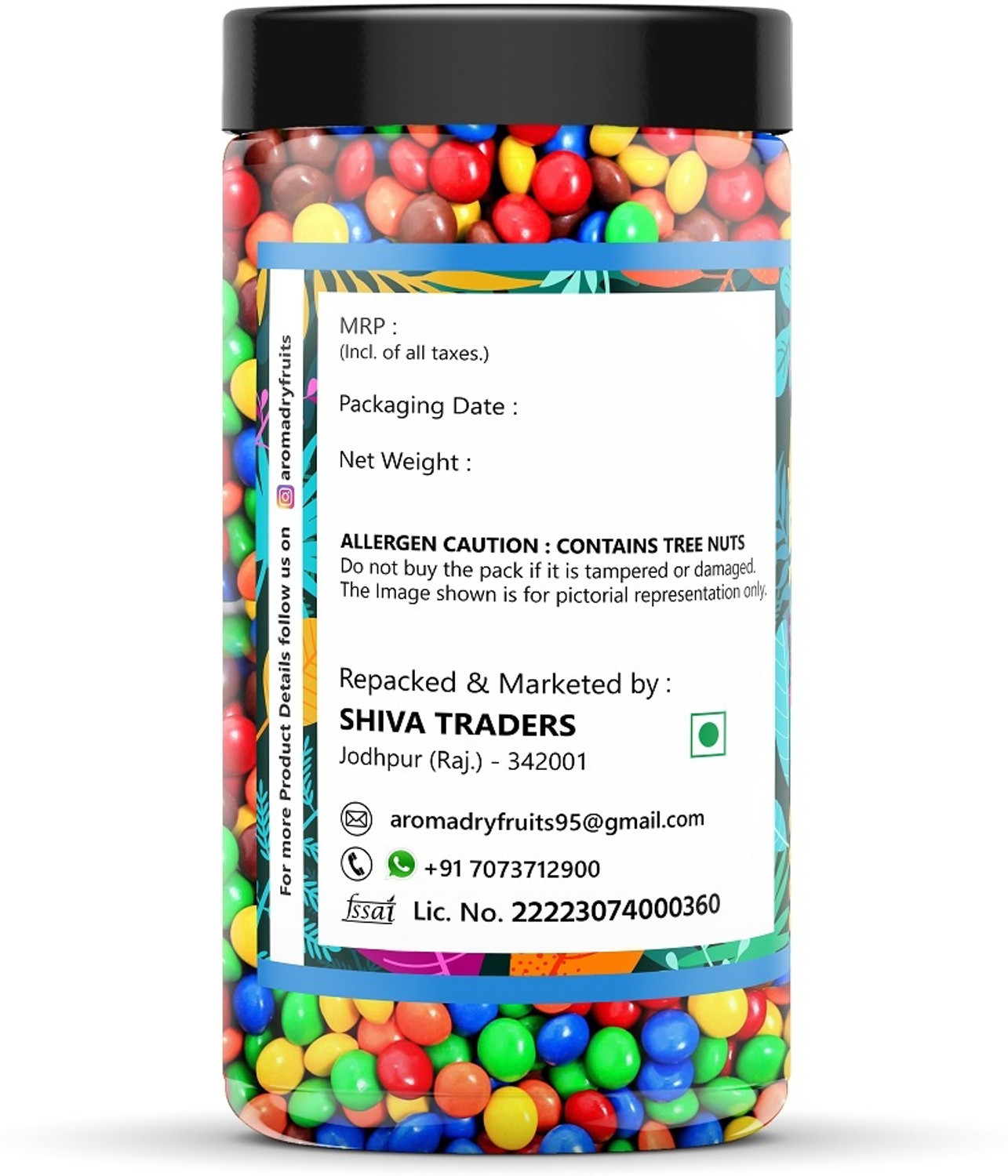 Image of Aroma Colorful Chocolate Gems Buttons Gift Pack