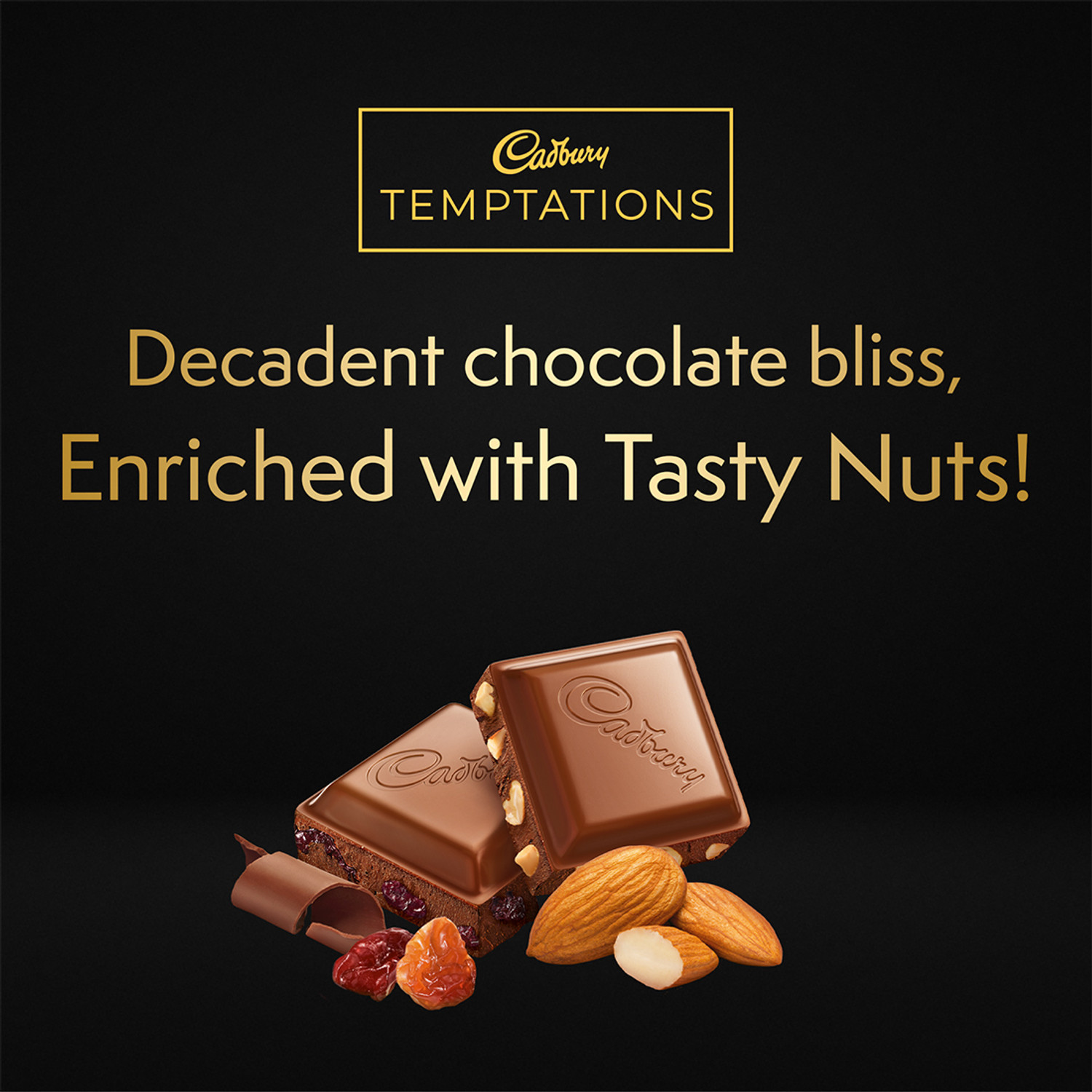 Image of Cadbury Temptations Almond Treat Premium Chocolate Bars