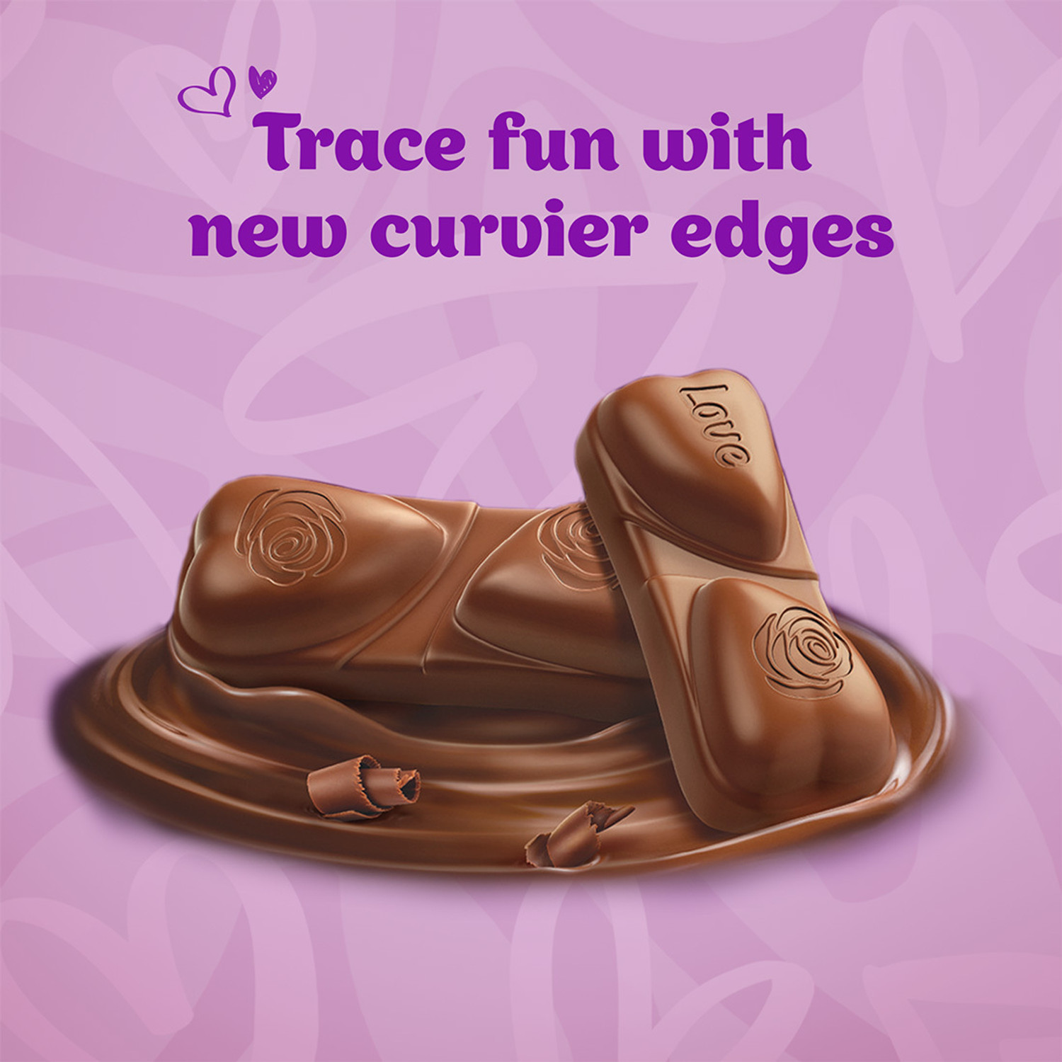 Image of Cadbury Dairy Milk Silk Heart Shaped Valentine's Gift Box Chocolate Bars