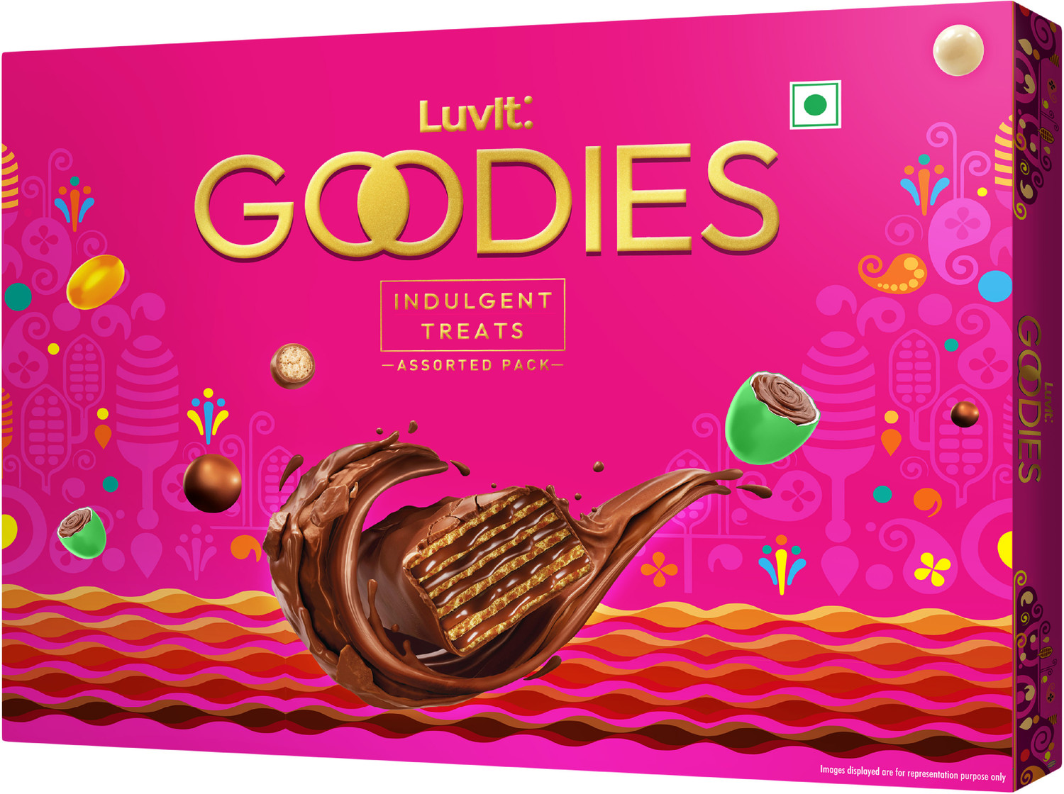 Image of LuvIt Goodies Chocolates Treat Gift Pack | For Birthday, Rakhi, Diwali Occasions | Truffles Gift Pack