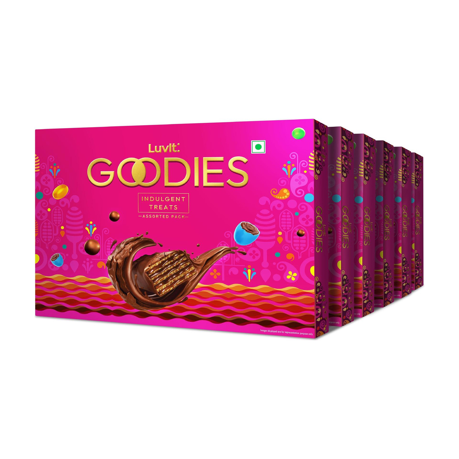 Image of LuvIt Goodies Chocolates Treat Gift Pack | For Birthday, Rakhi, Diwali Occasions | Truffles Gift Pack