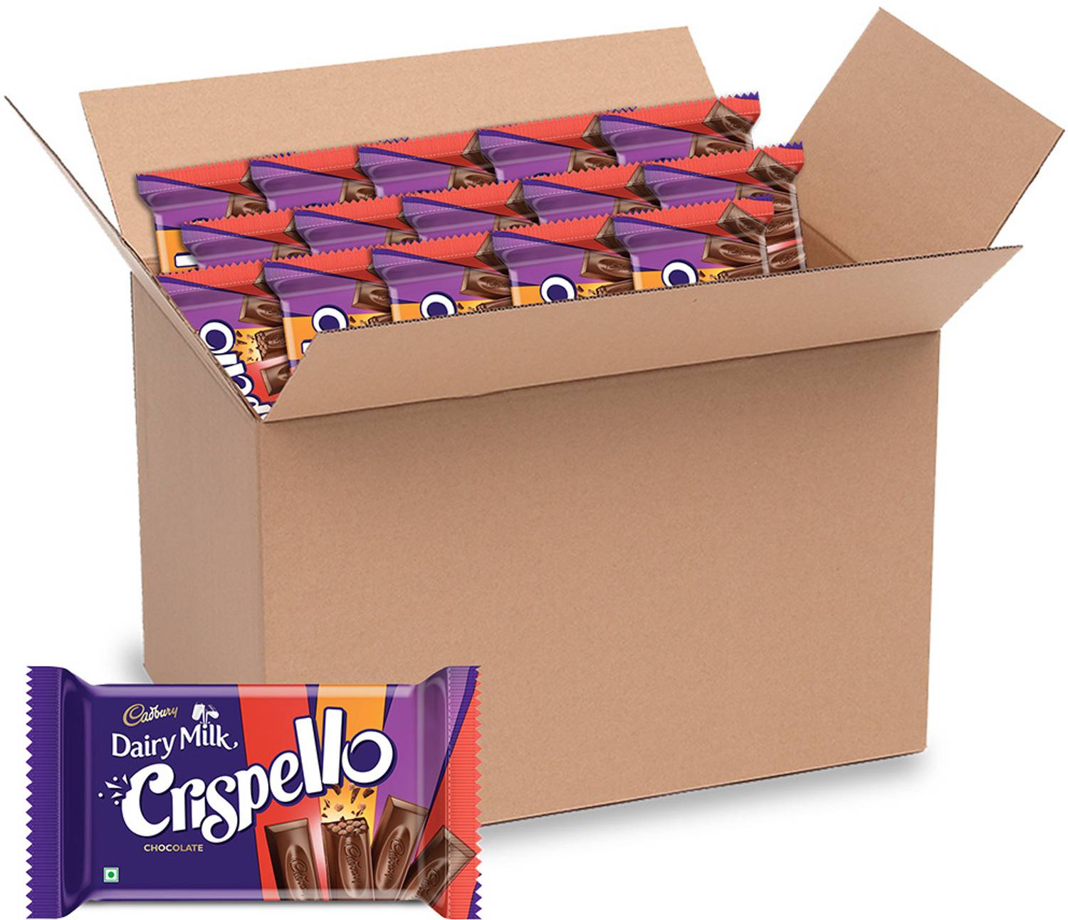 Cadbury Dairy Milk Crispello Chocolate Bars (15 x 35 g)