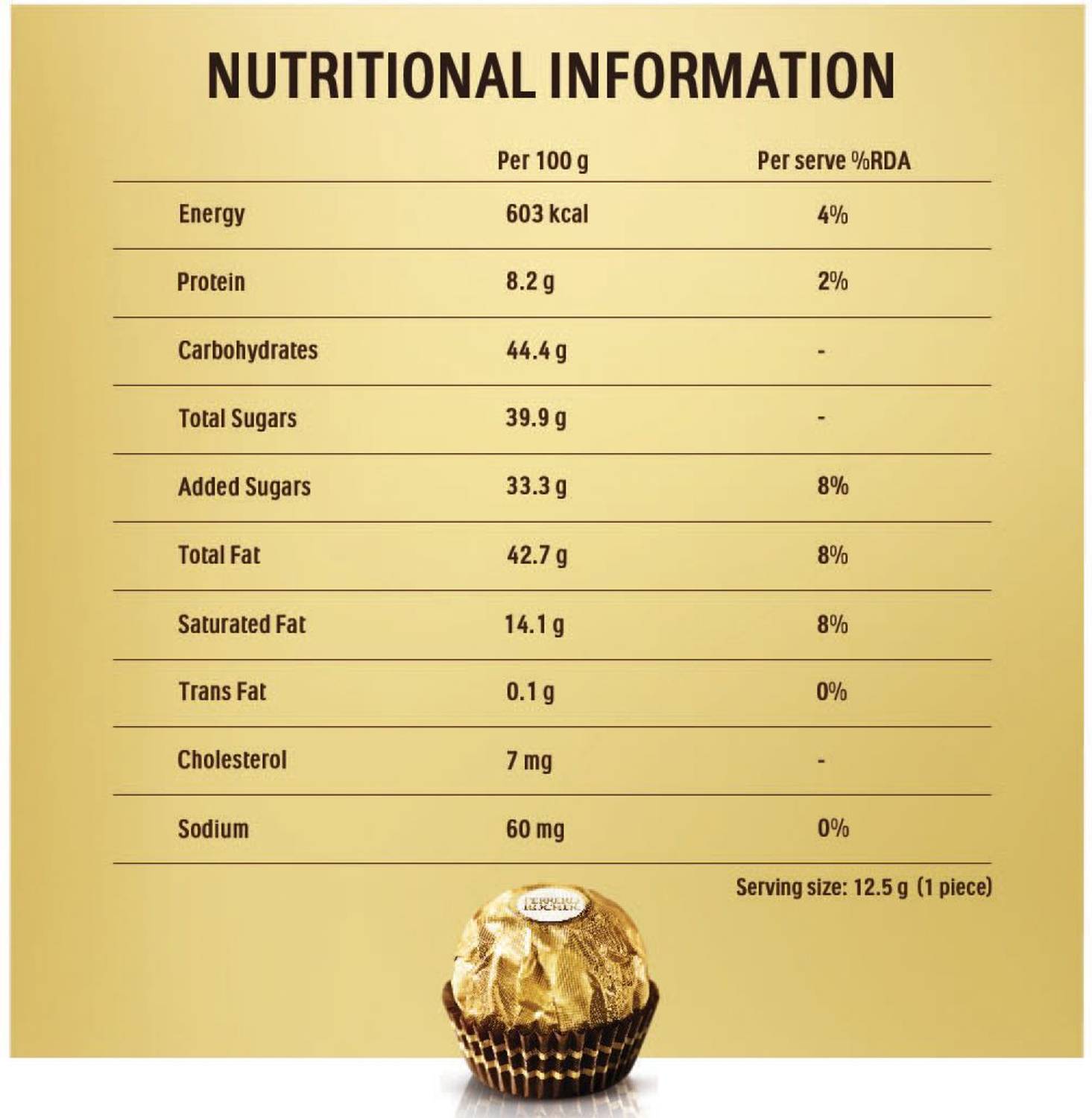 Ferrero Rocher Milk Chocolate Pack of 16 · 12.5 g (200 g total) - Image 5