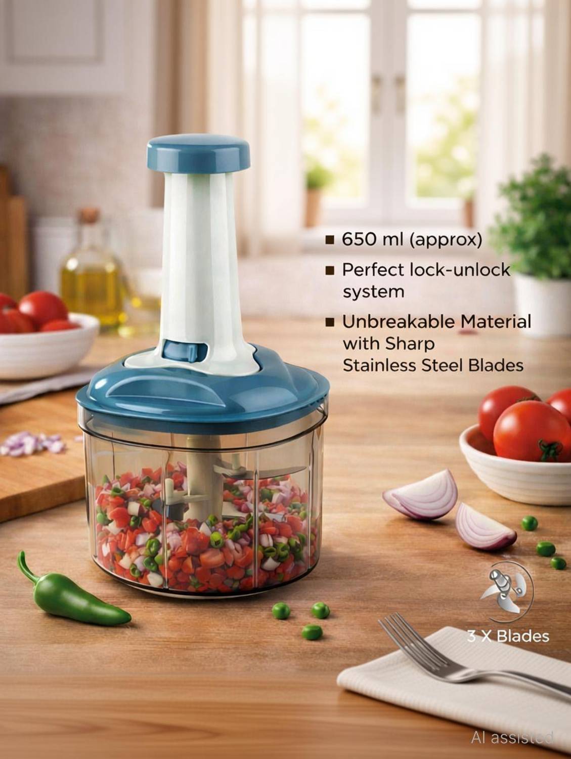 KELVIX by Kelvix Chopper-01 Vegetable & Fruit Chopper Price in