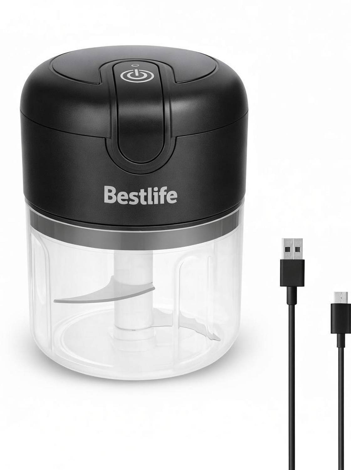 Bestlife 250ml Rechargeable Mini Electric Chopper for Daily Kitchen Use Electric Vegetable & Fruit Chopper