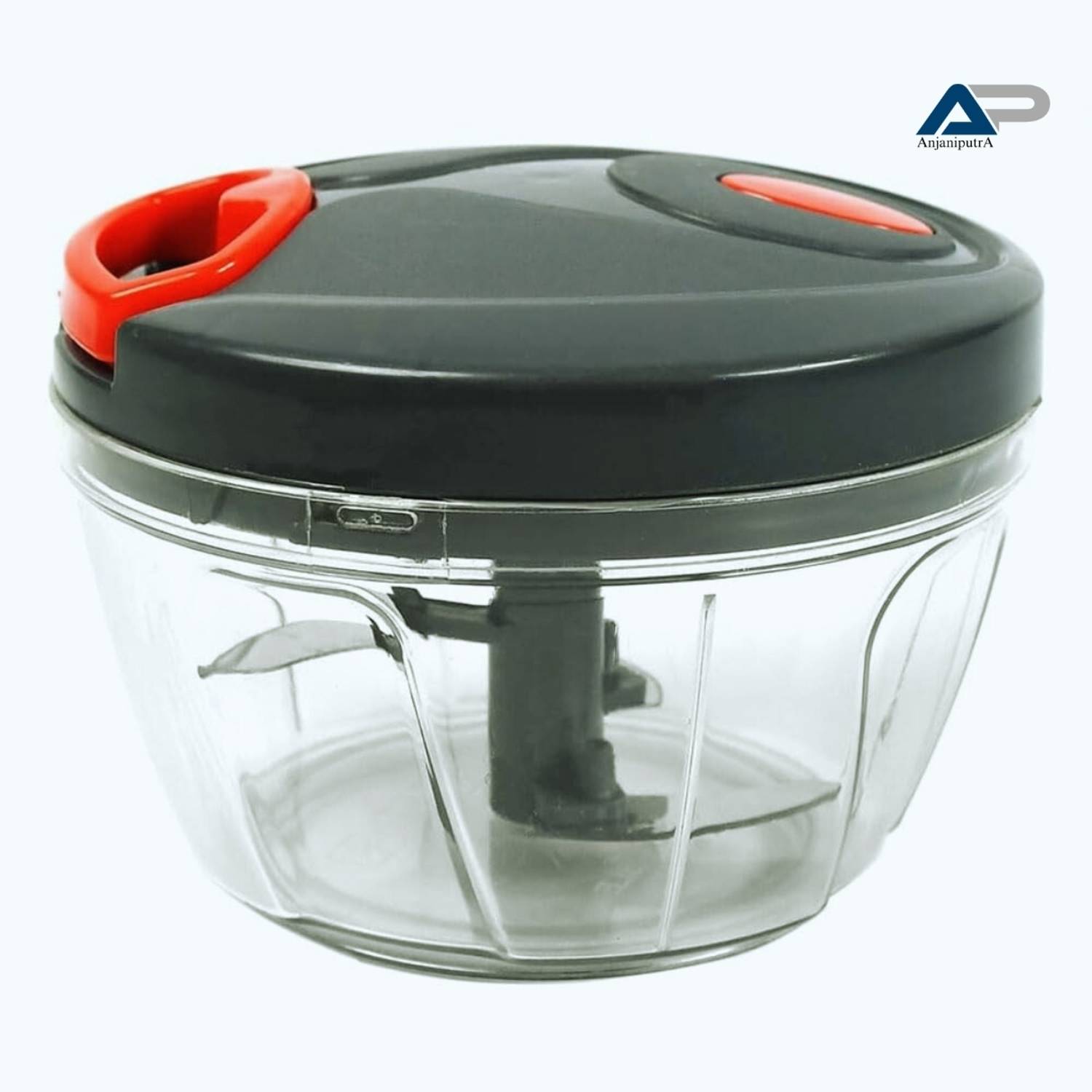 AnjaniputrA 450-ml Vegetable Cutter/Chopper with 3 Blades for Chopping Vegetables and Fruits Vegetable & Fruit Chopper