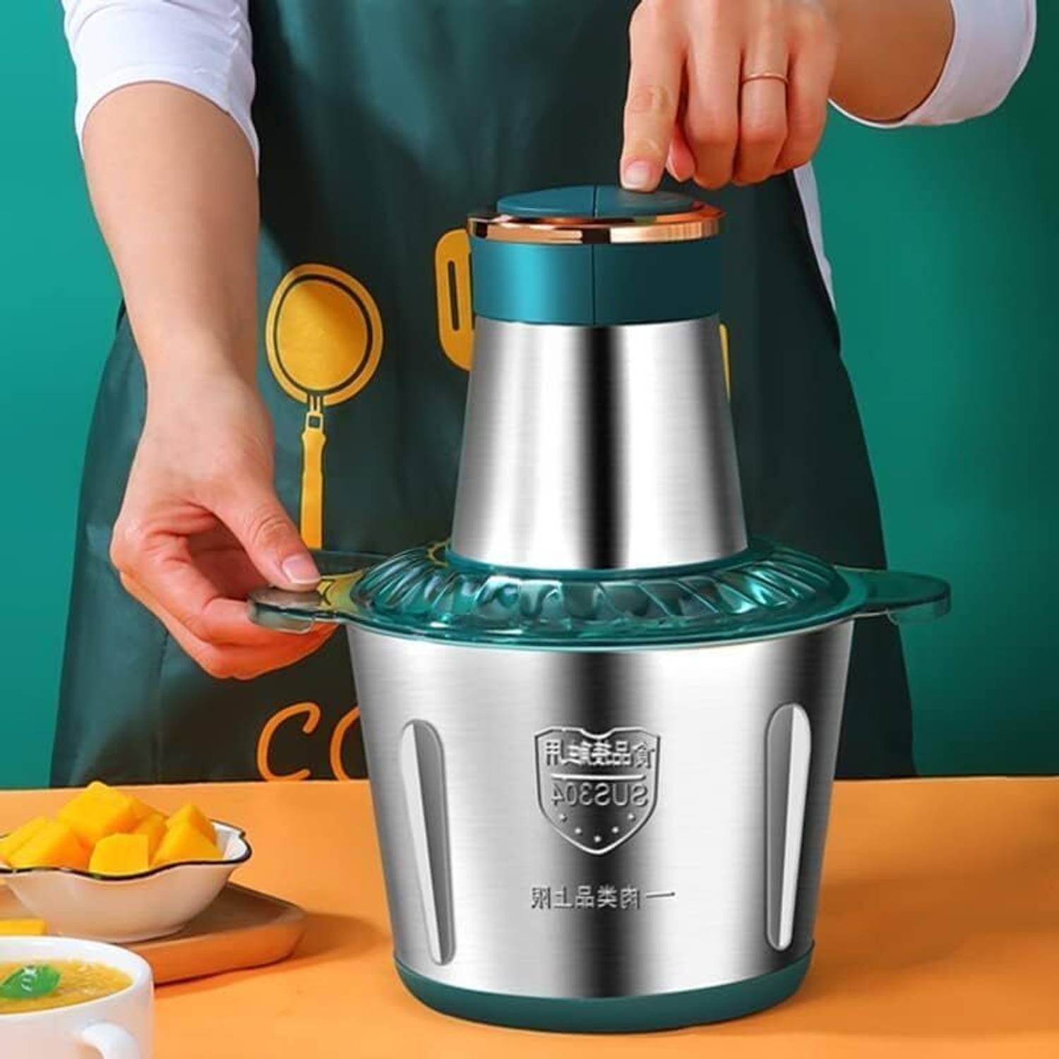 Shri Hari Enterprises Stainless Steel Electric Meat Grinders with Bowl for Food Electric Vegetable & Fruit Chopper