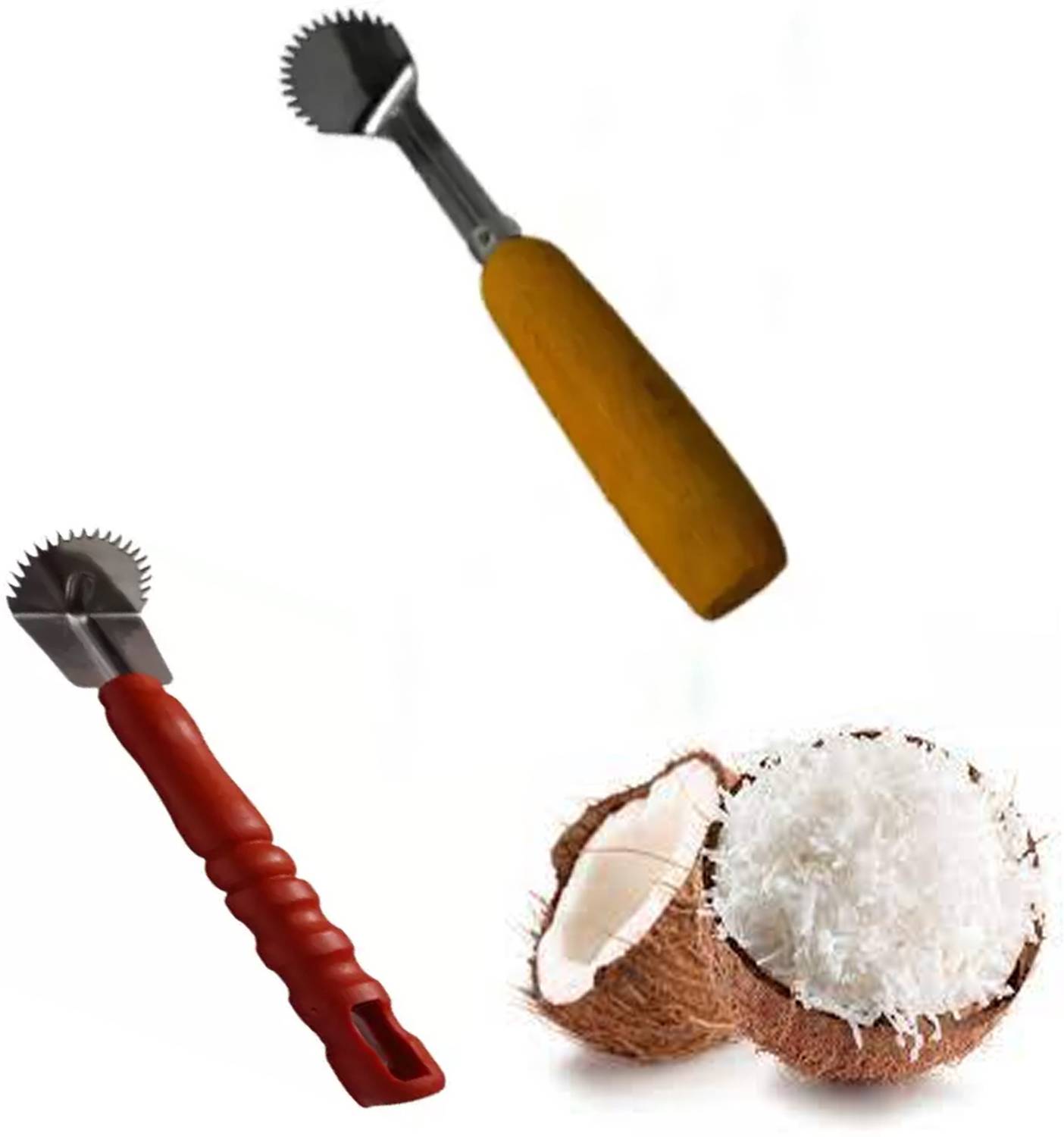 AGROMARK Handle Coconut Scrapper combo (coconut chopper / Grinder / scraper ) Coconut Grater