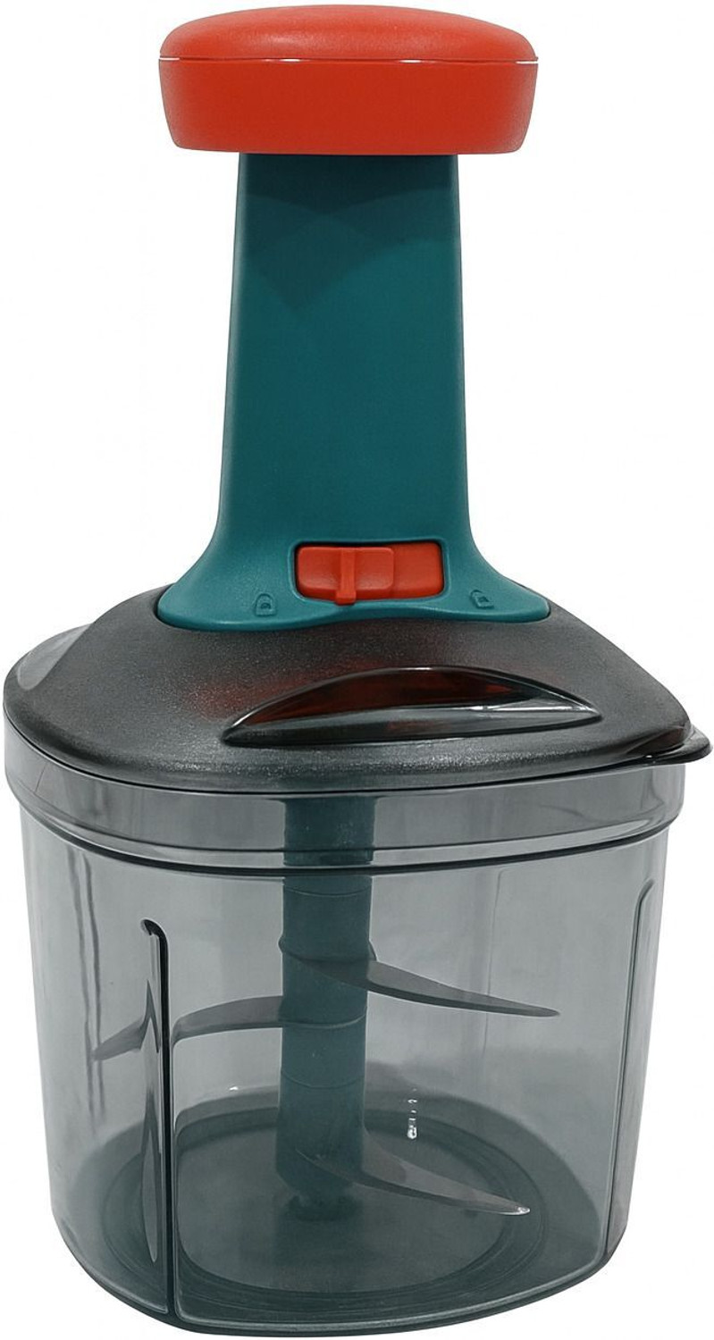 Image of Armony Mega Push Chopper 1100ml + 1 L Oil Dispenser Bottle (Combo) Vegetable & Fruit Chopper