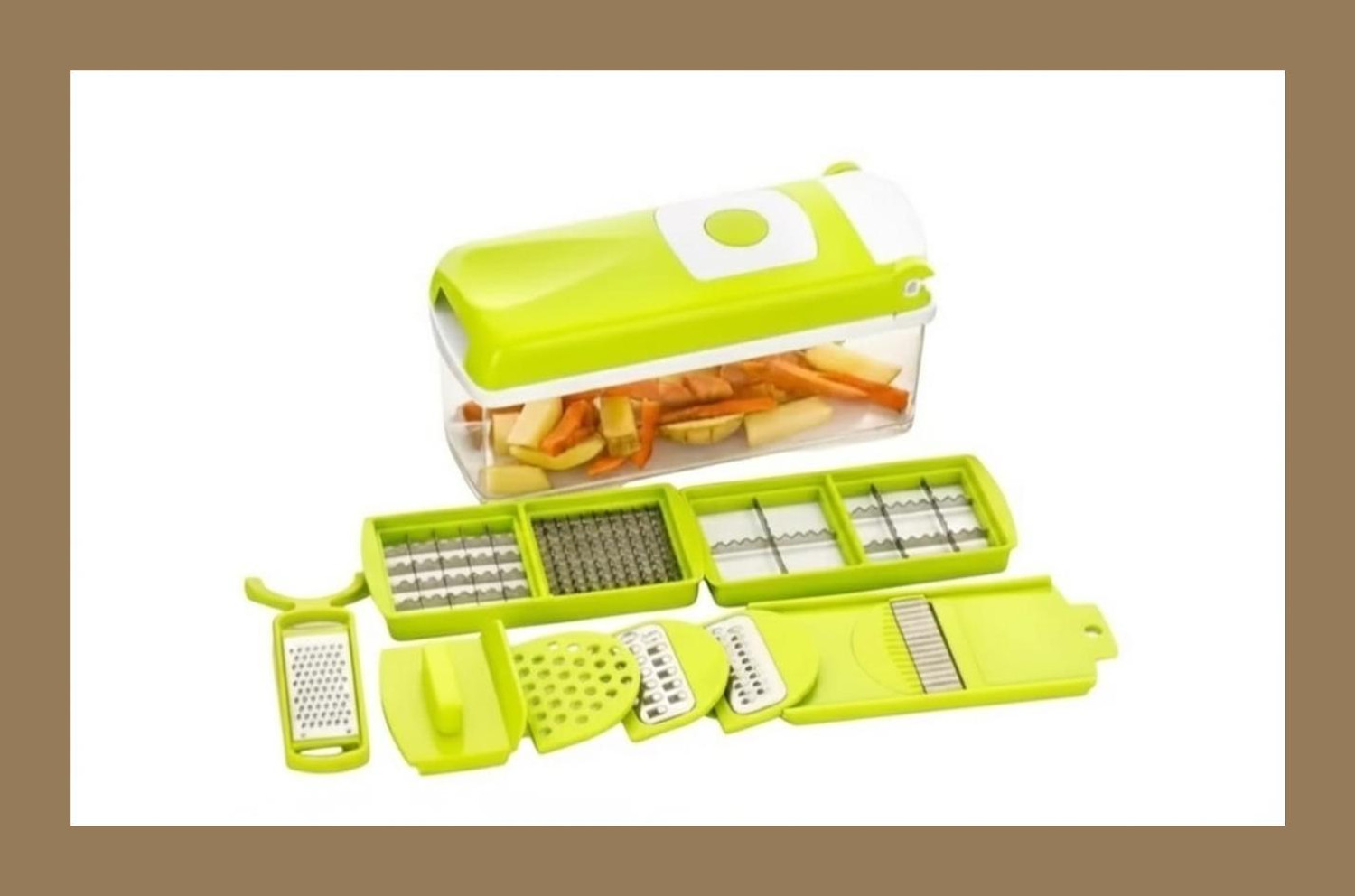Image of choppering by BRICS 12 IN 1 SLICER AND GRATERK Vegetable & Fruit Chopper