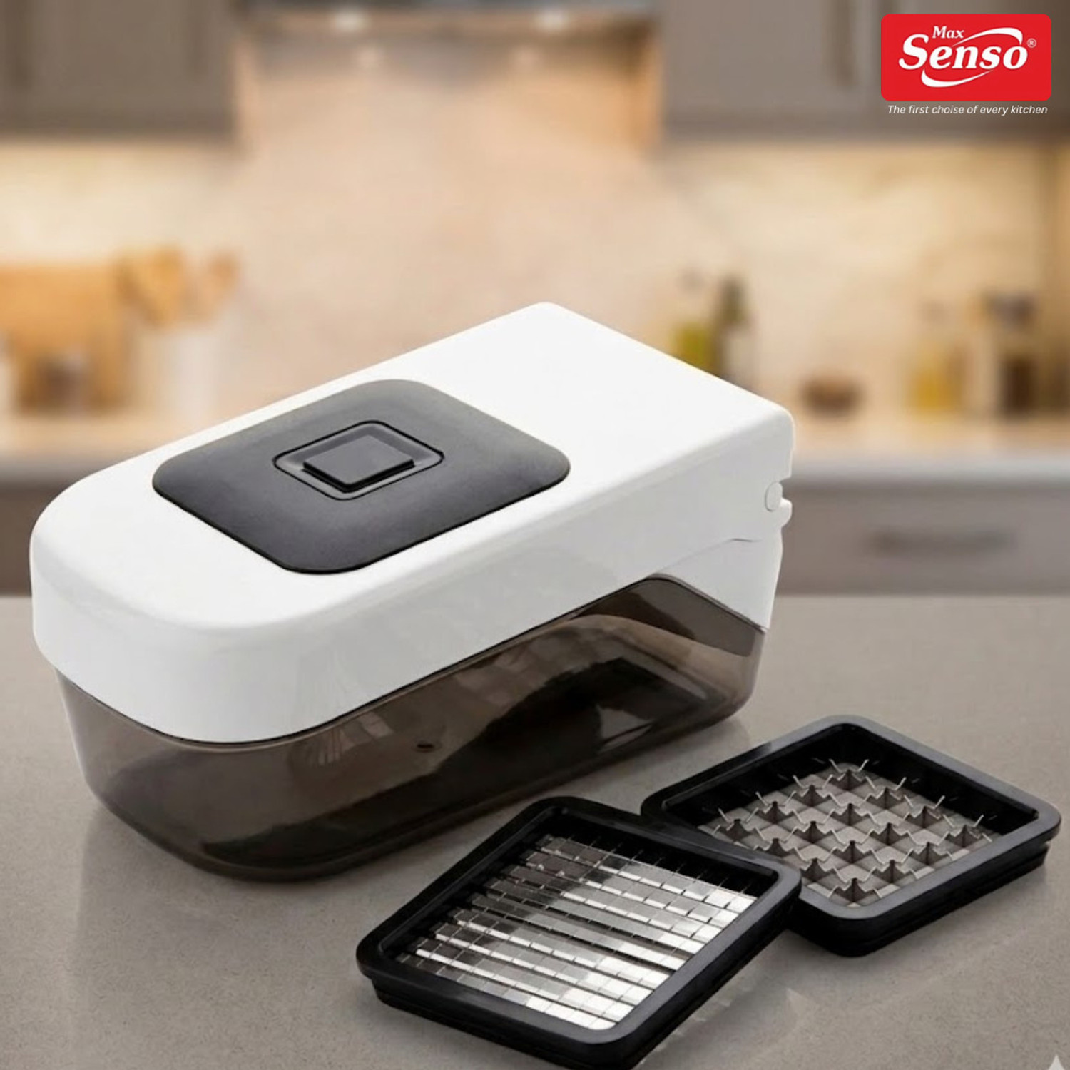 Image of Max Senso Freddy Chipser with Dual Blades , Finger Chips Cutter with Surgical Blades Vegetable & Fruit Chopper