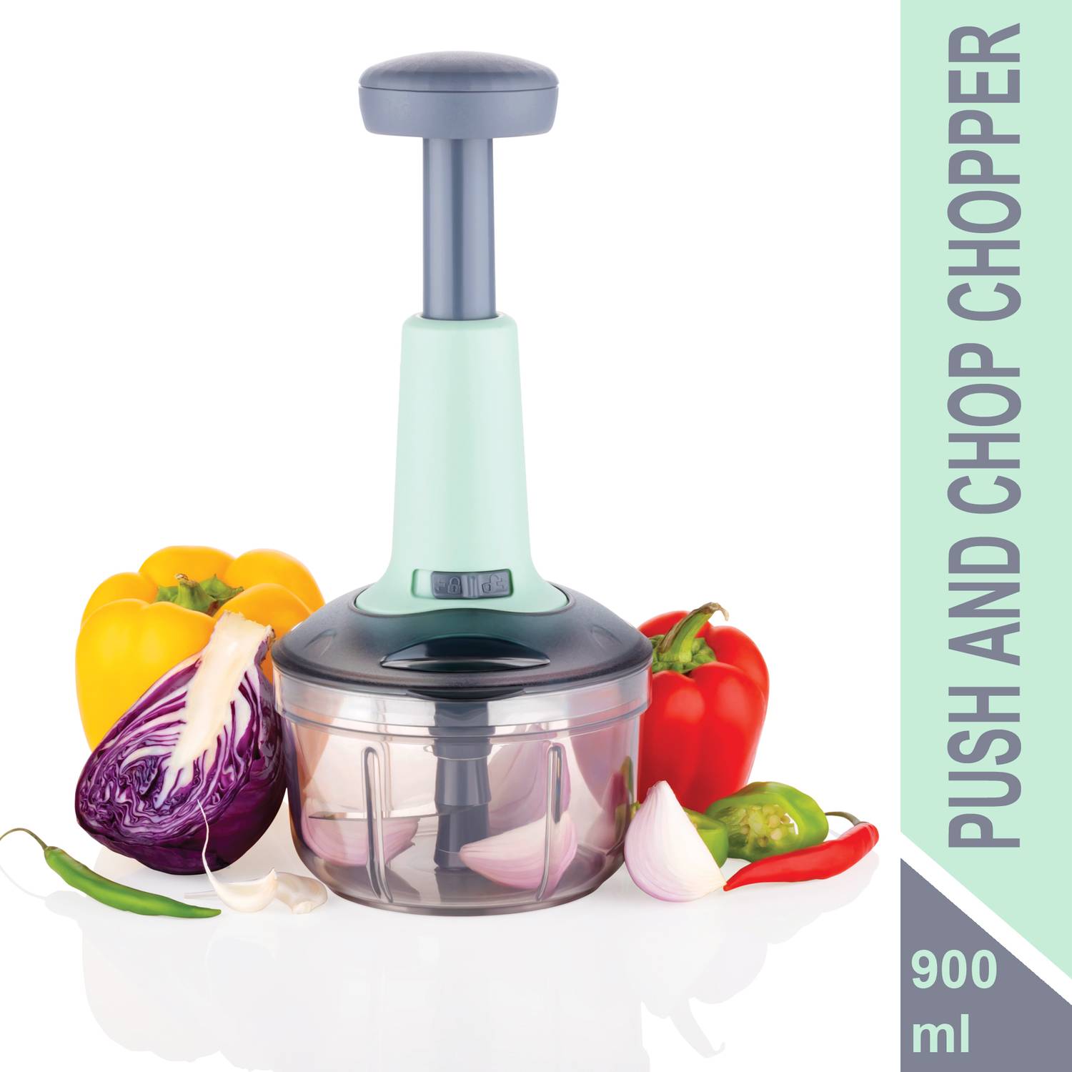 EAGLE Puch and Chop Vegetable & Fruit Chopper (1 Push and Chop Ch