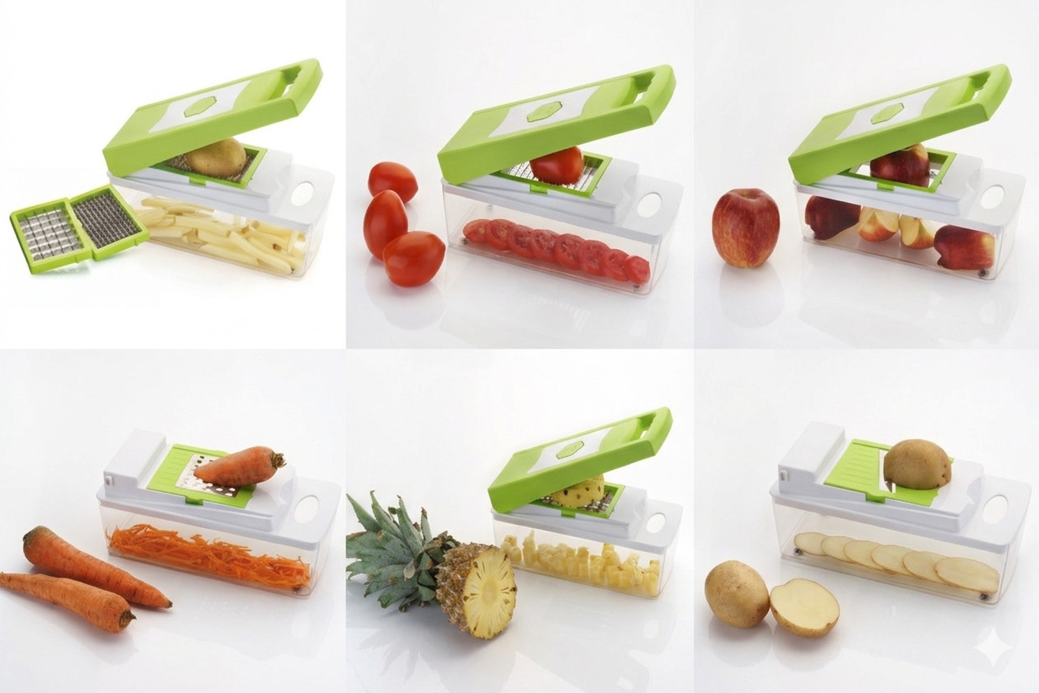 Image of Coyo Vegetable and Fruit Chopper Cutter Grater Vegetable & Fruit Slicer New 12 In 1 Vegetable & Fruit Grater & Slicer