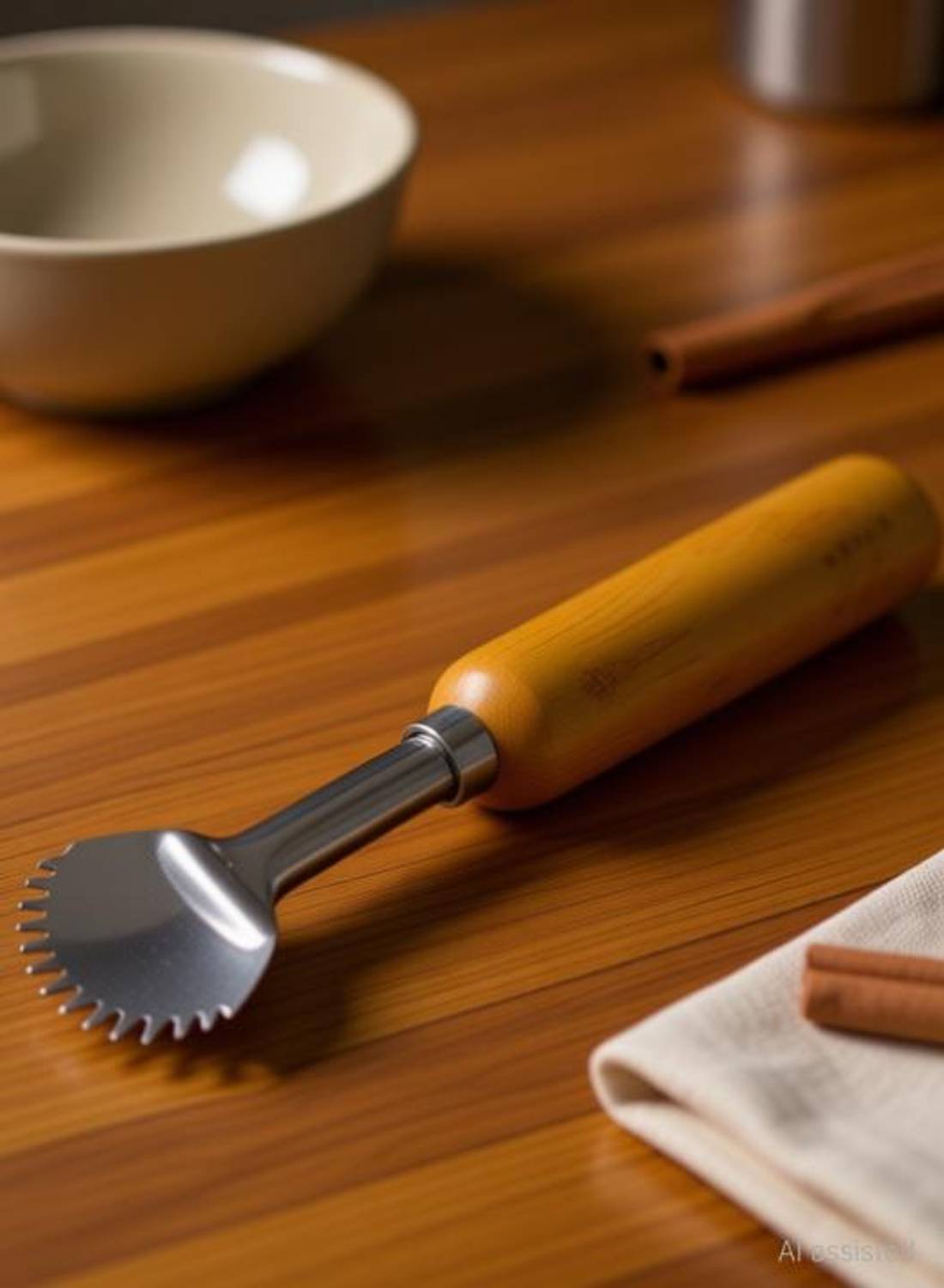 AGROMARK Handheld Wooden Handle Coconut Scrapper (coconut chopper / Grinder / scraper ) Coconut Grater
