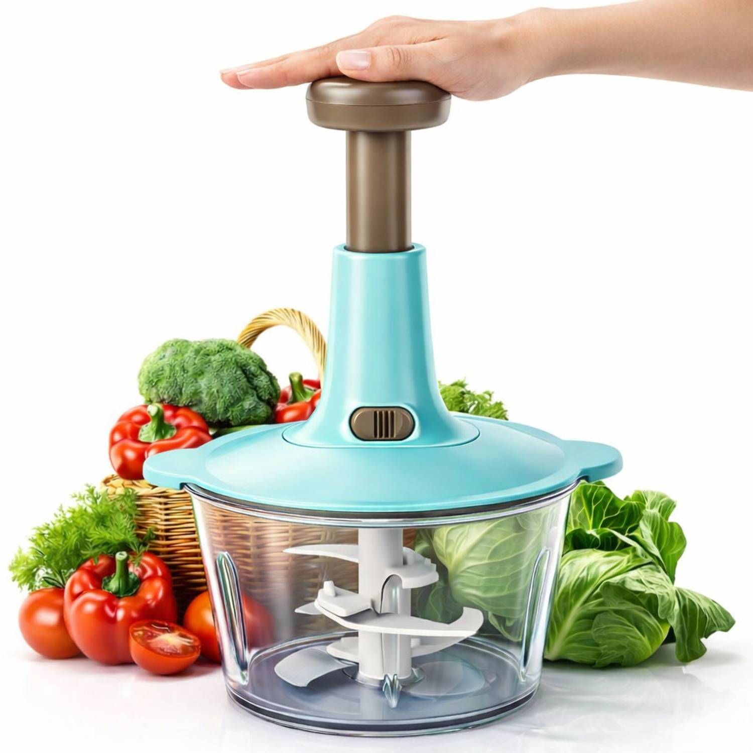 Excellent Steel Large Manual Hand - Press Chop Fruit, Mixer Cutte