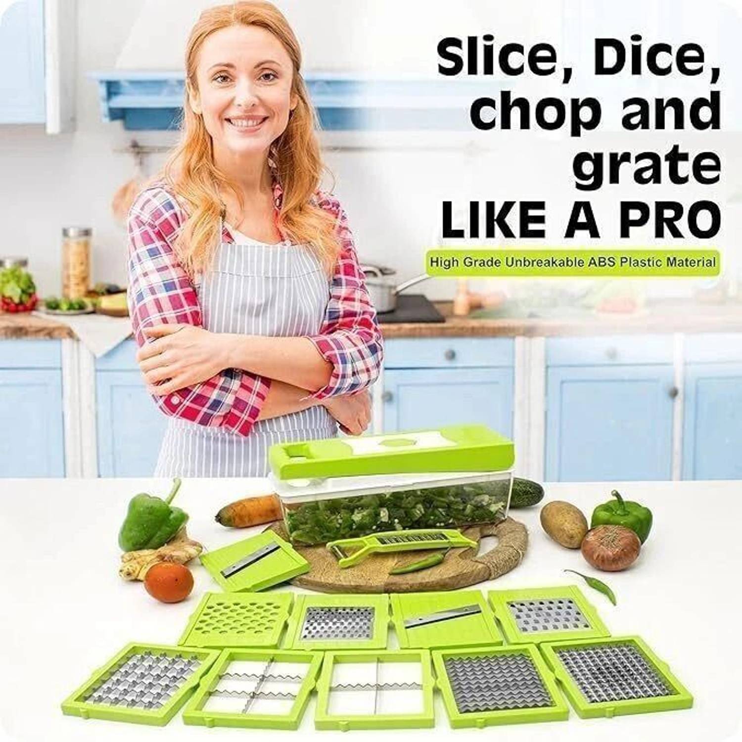 ANJIL 12 in 1 Vegetable and Fruit Chopper - Image 5