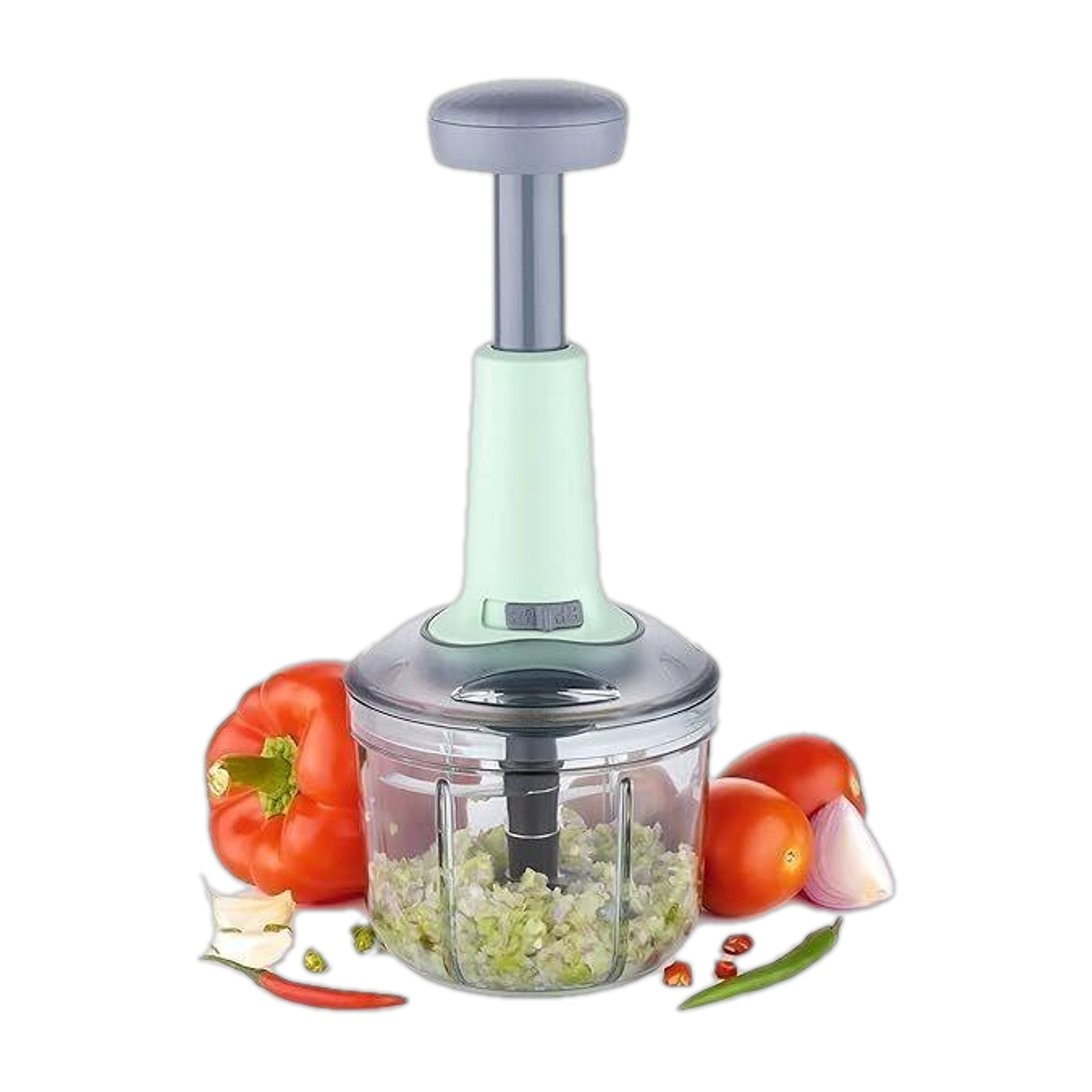 Flipkart SmartBuy New Big size Hand Push 1000 ML with 5 Stainless Steel Blades Vegetable & Fruit Chopper — Knives & Chopping Tools