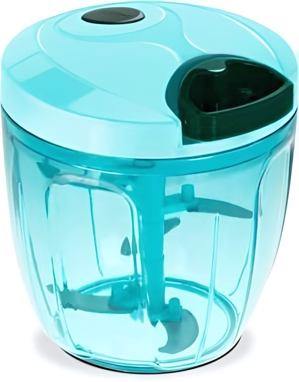 Image of averX by averX Manual Pull Chopper with 5 Stainless Steel Blades - Multi-Function Cutter Vegetable & Fruit Chopper