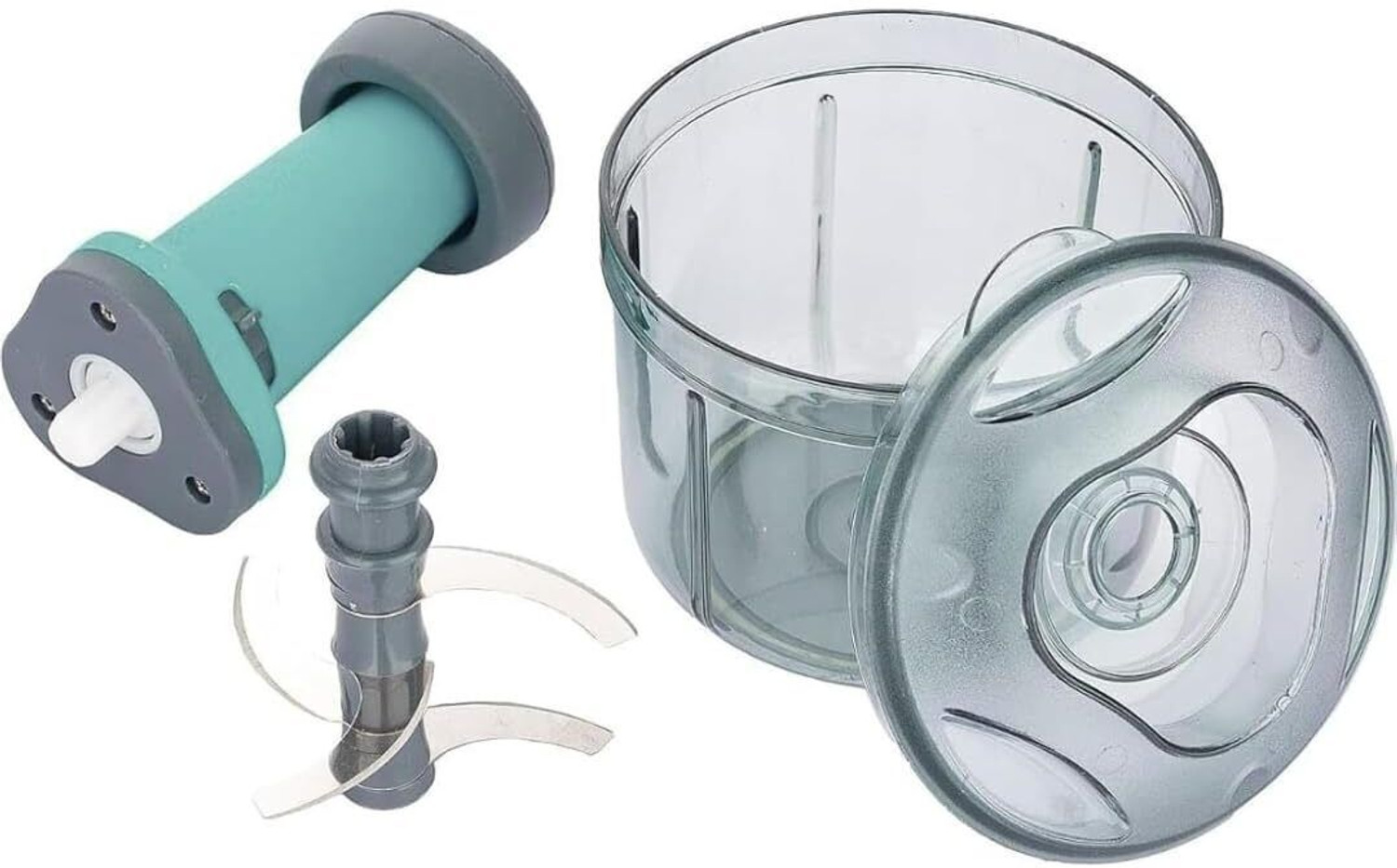 Image of JYORESHA Manual Hand Press Push Chopper Mixer Cutter with Blades for Effortless Chopping Vegetable Chopper