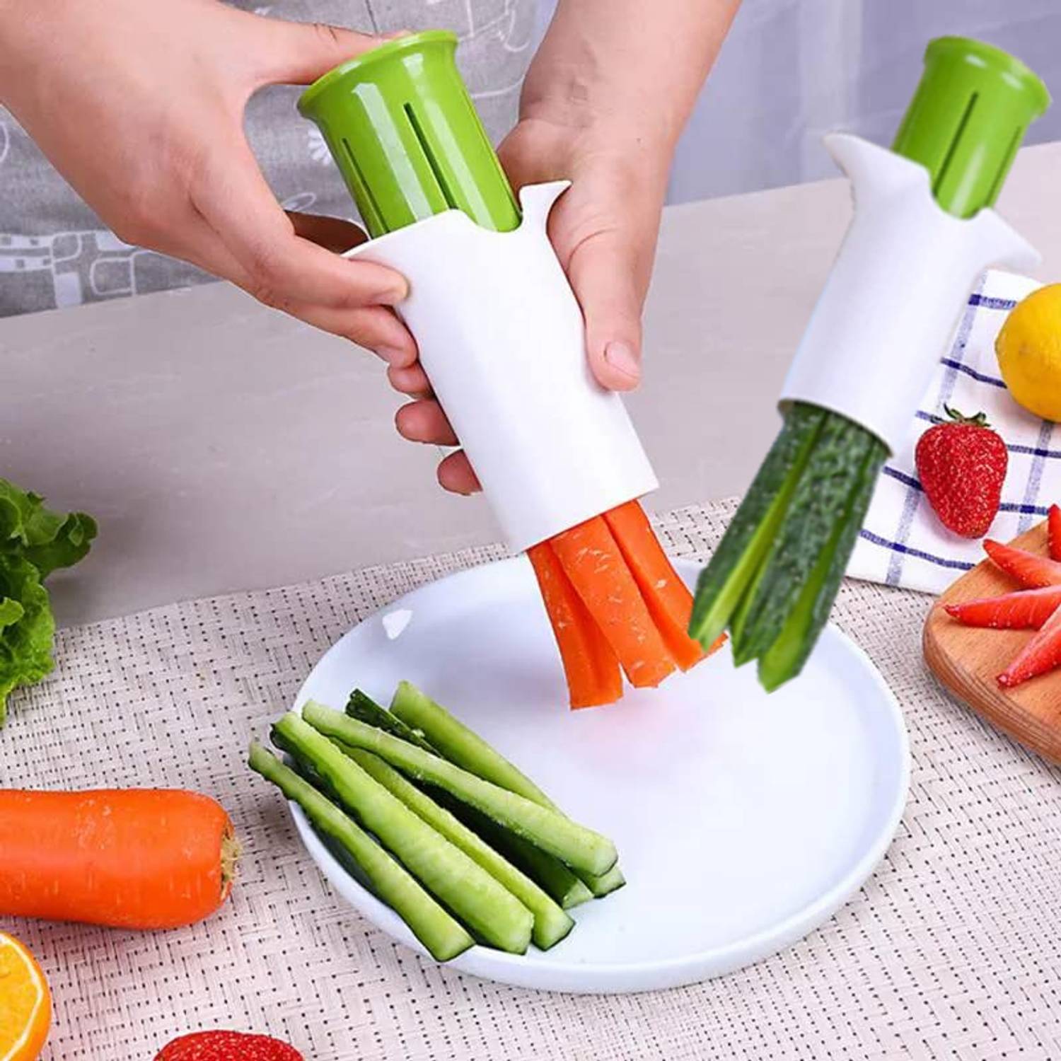  Fruit And Vegetable Salad Making Vegetable Slicer 