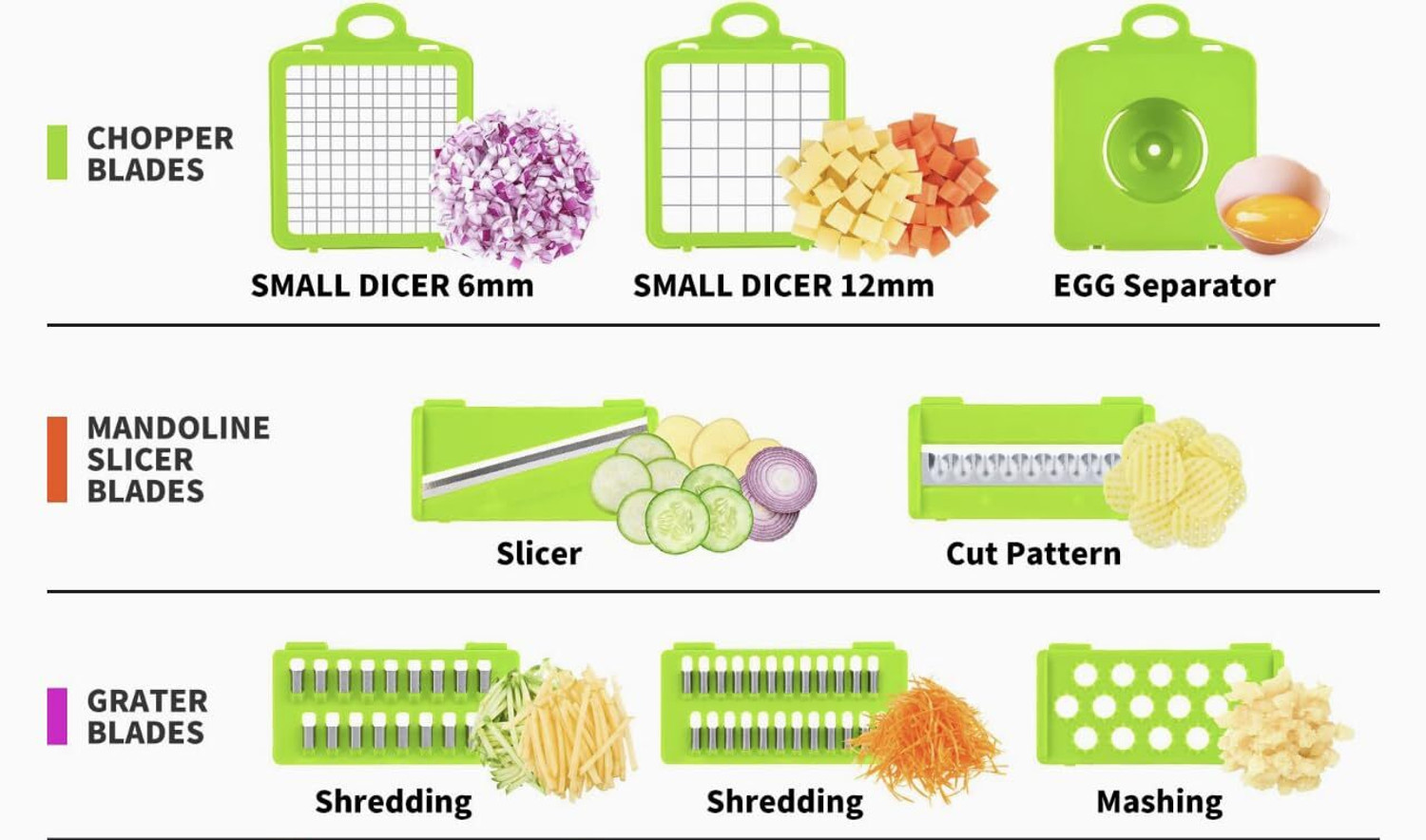 Image of choppering by N /A Homeglame Vegetable Chopper, Onion Chopper 14 in 1 Multifunctional Food Chopper Vegetable & Fruit Chopper