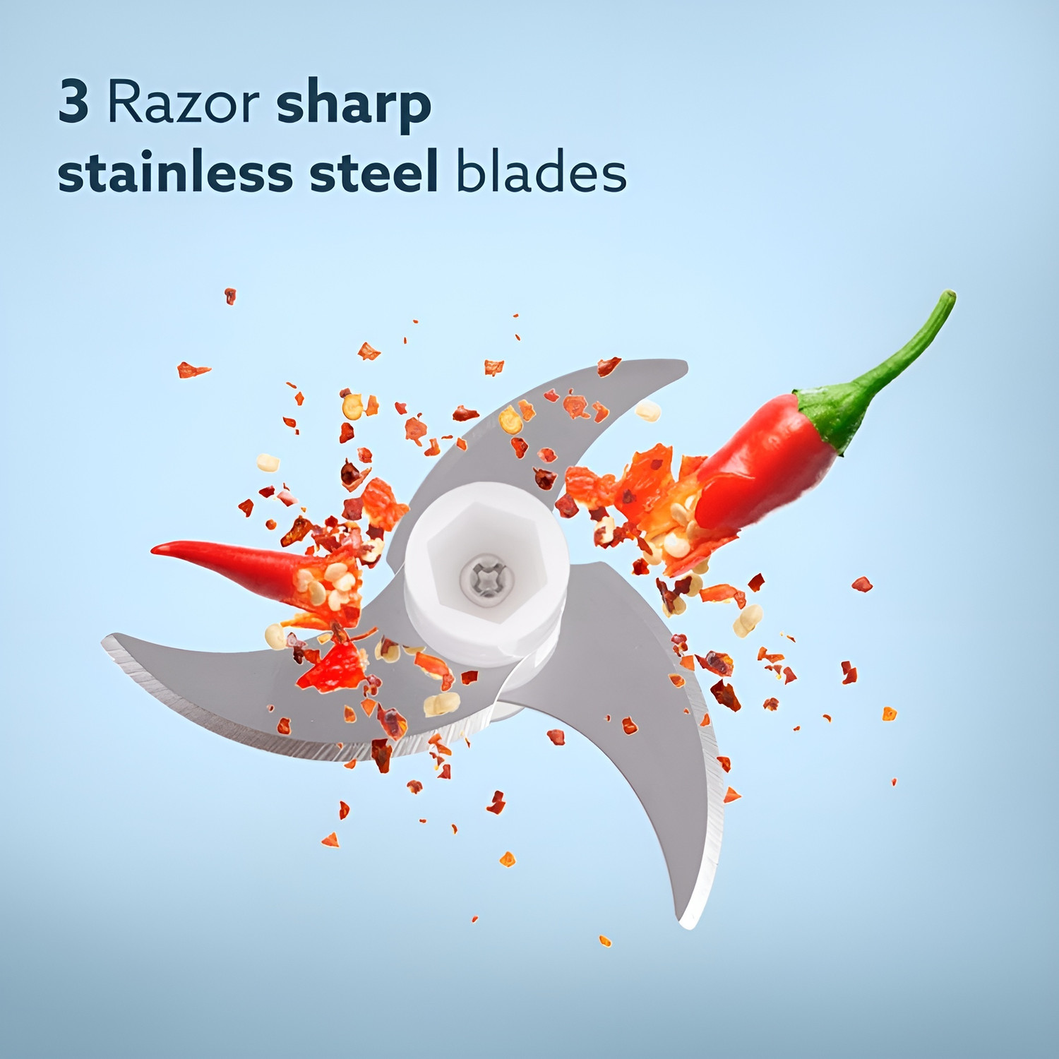 Image of AGARO Elite Rechargeable Mini Electric Chopper, 250 Ml, One Touch Operation Electric Vegetable Chopper