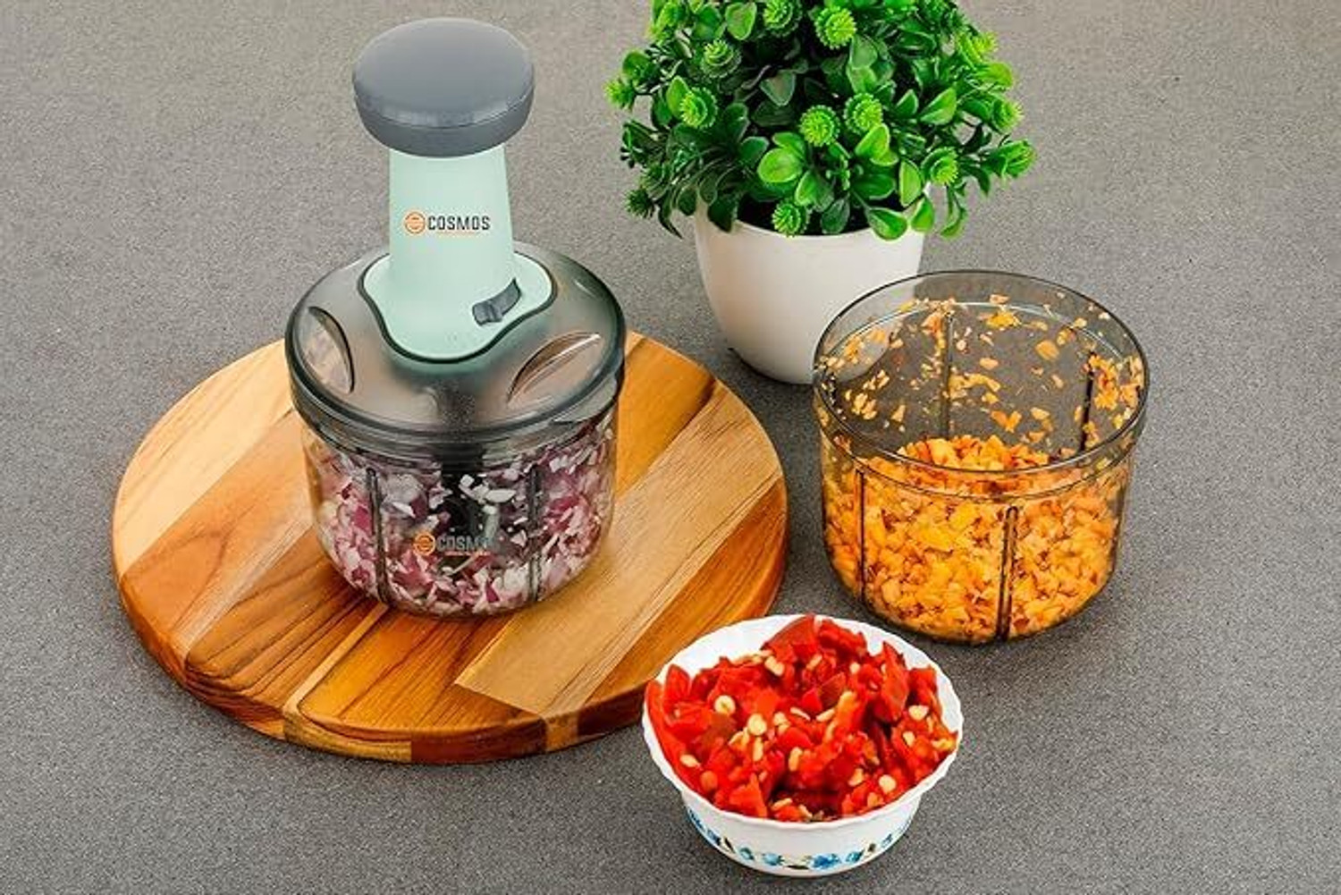 Image of SONORO KATE PUSH CHOPPER Electric Vegetable & Fruit Chopper (1 Chopper)