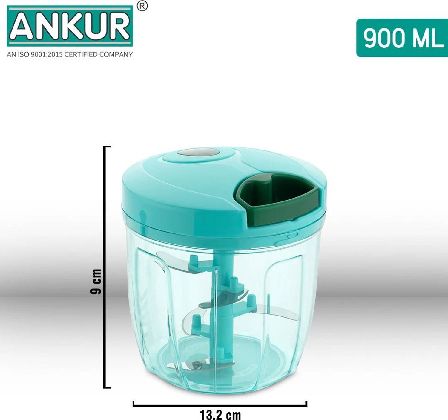 ANKUR 900 ML Handy Chopper With Stainless Steel Blade,New Handy Quick XL Dori Chopper Vegetable & Fruit Chopper