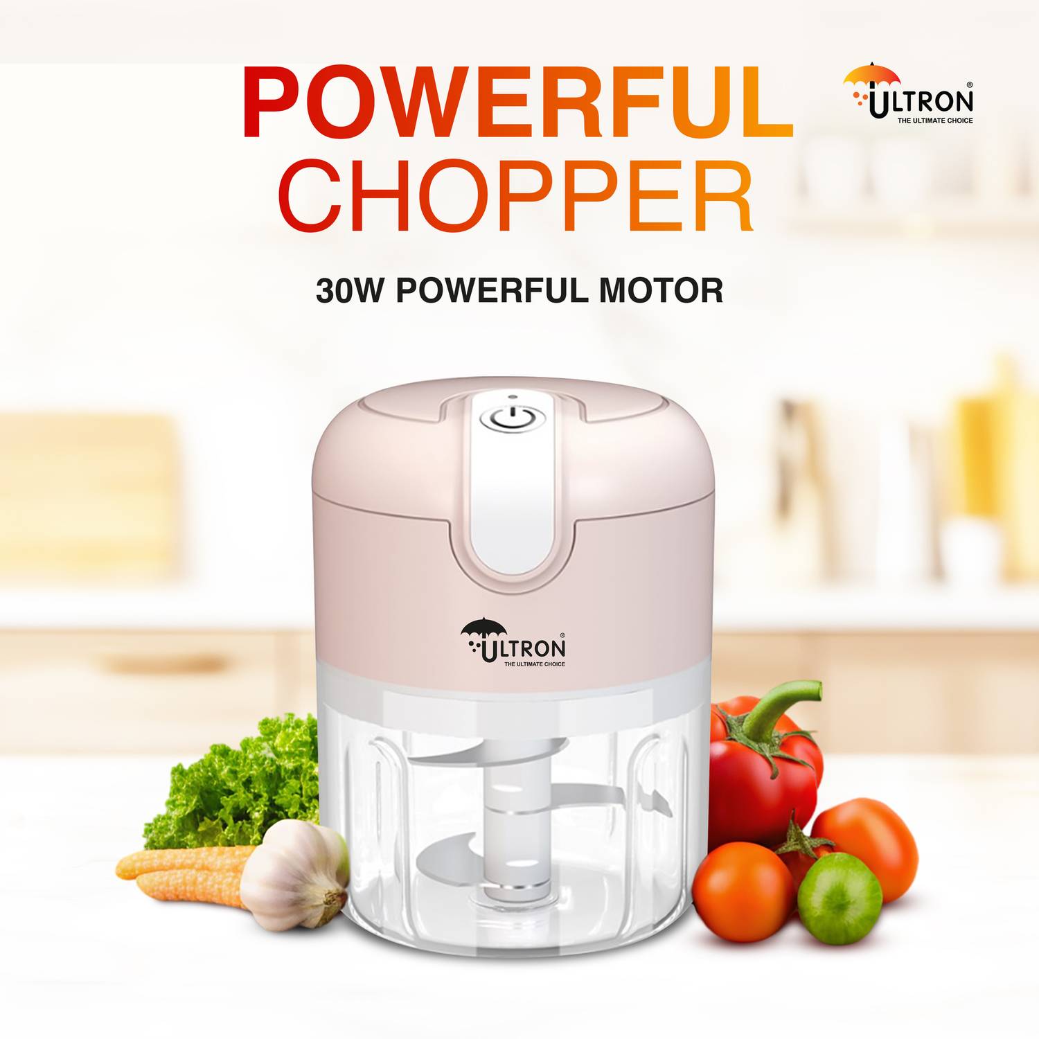 ULTRON by ultron Ultron Smart Chop Electric Vegetable & Fruit Chopper — Food Processors & Choppers