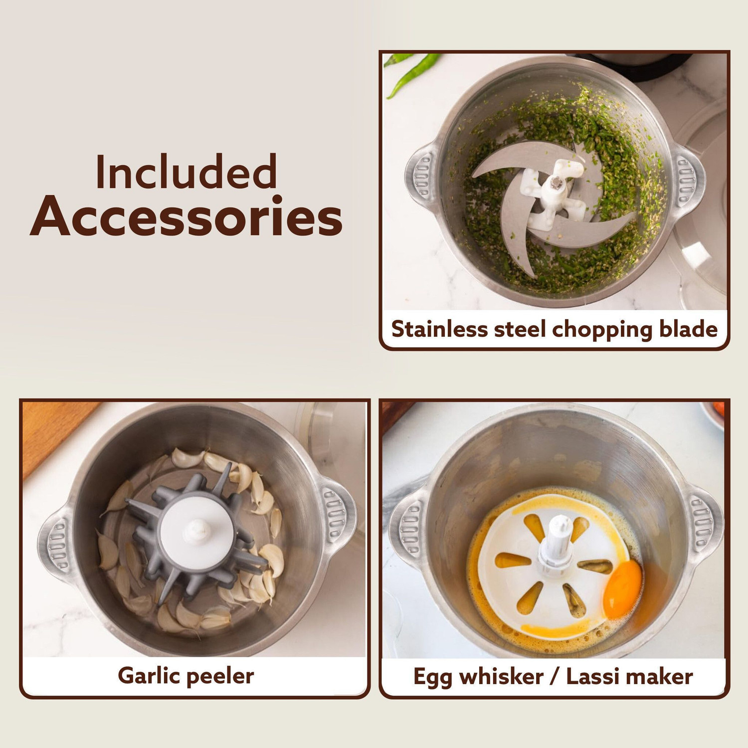 Image of AGARO Electric Vegetable Chopper