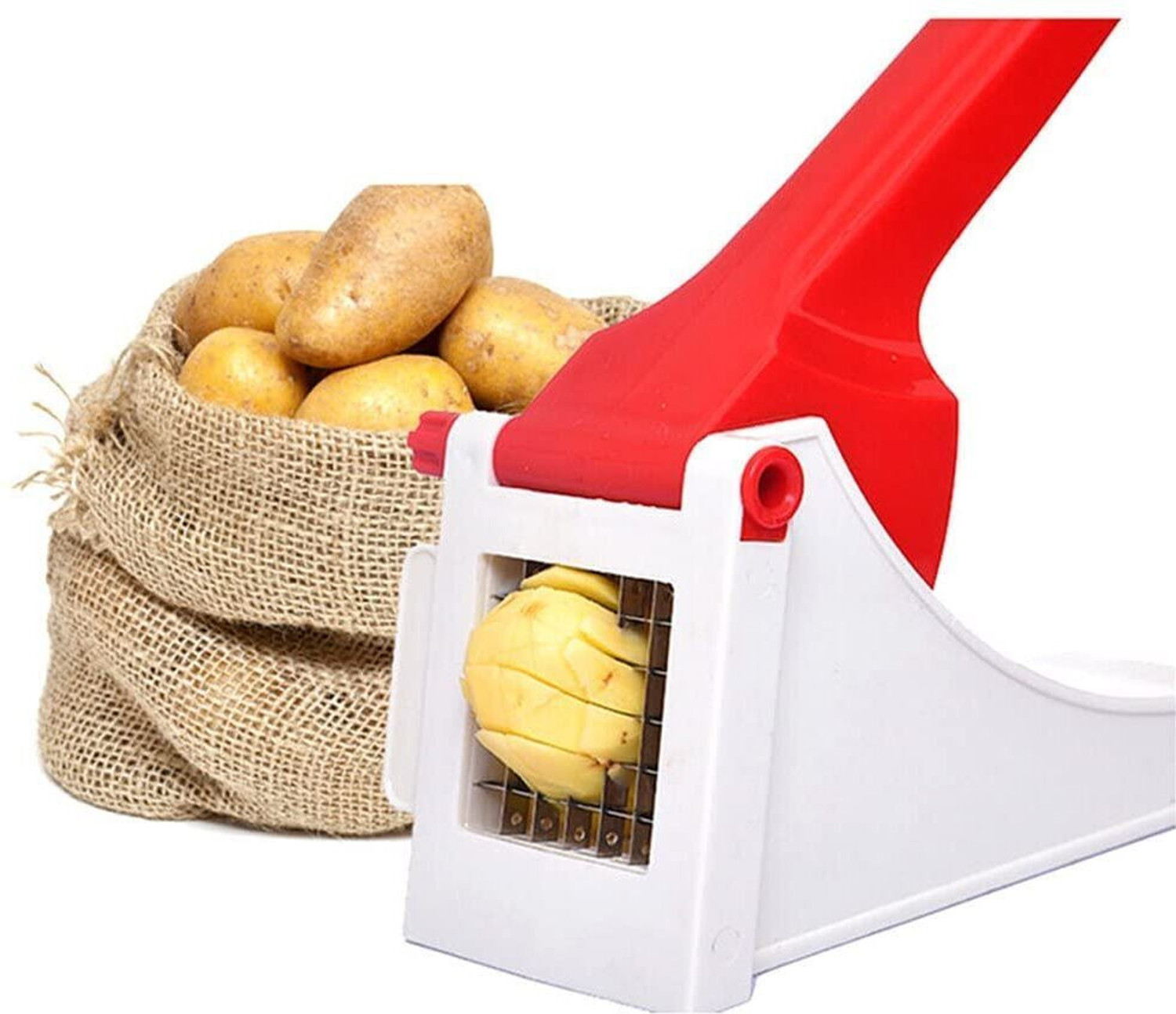 Image of Raghunandan French Fries Quick Cutter Plastic Machine Steel Blades Potato cutter Vegetable & Fruit Chopper