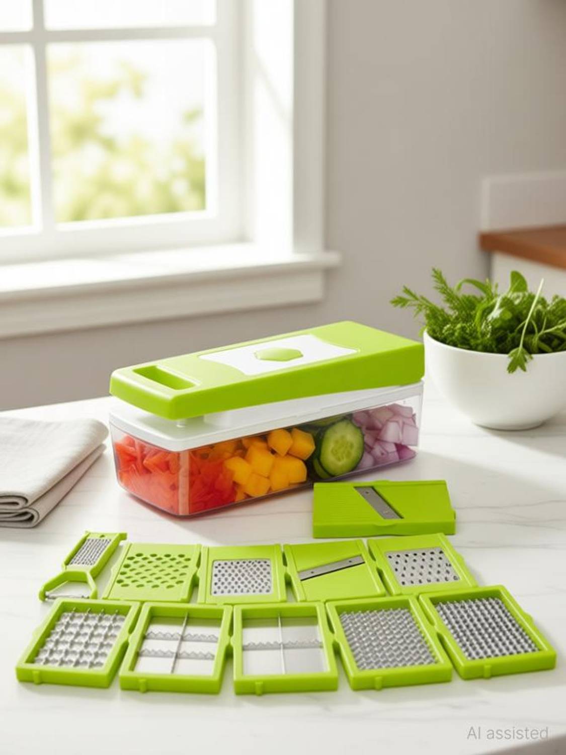 ANJIL 12 in 1 Vegetable and Fruit Chopper - Image 1