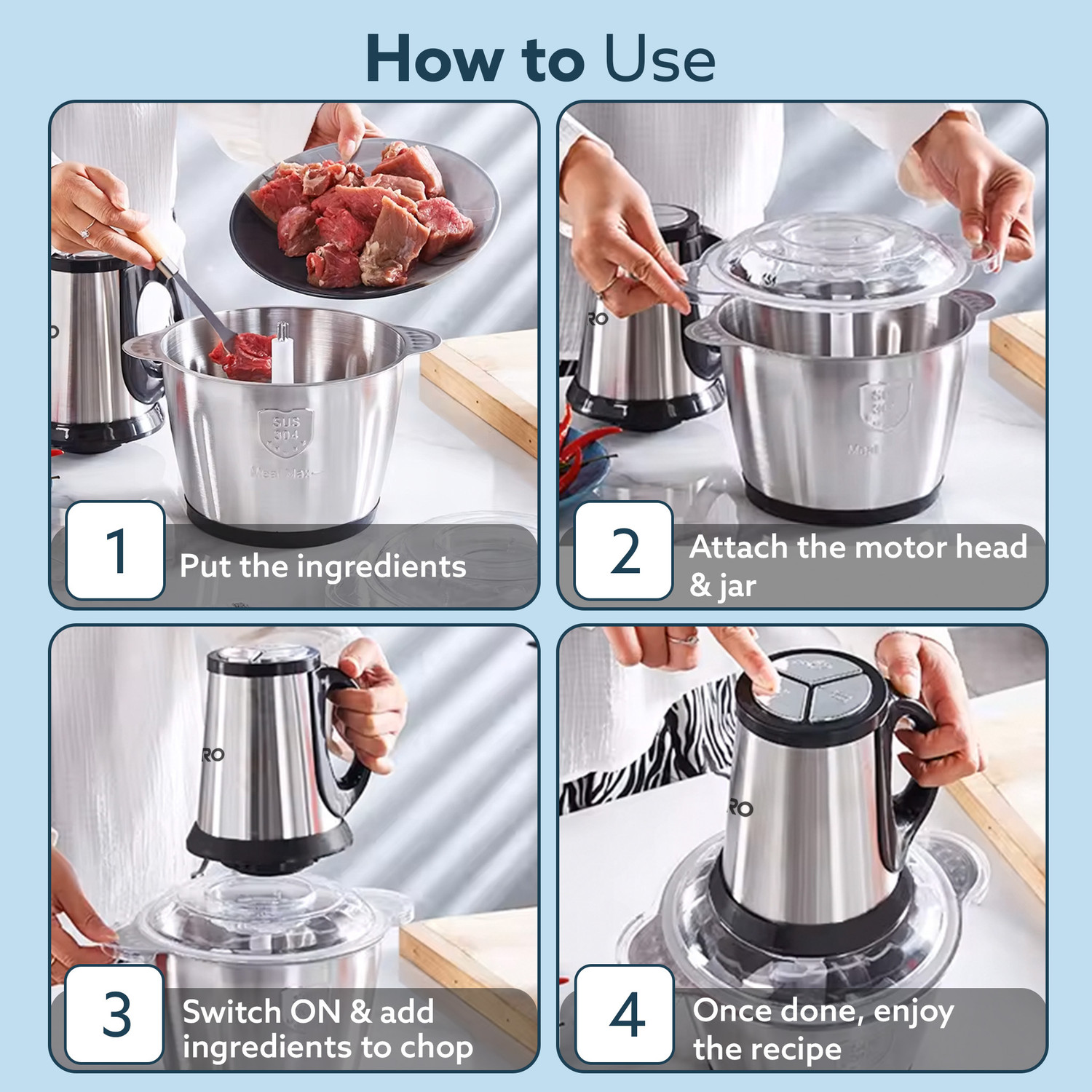 Image of AGARO Electric Vegetable Chopper