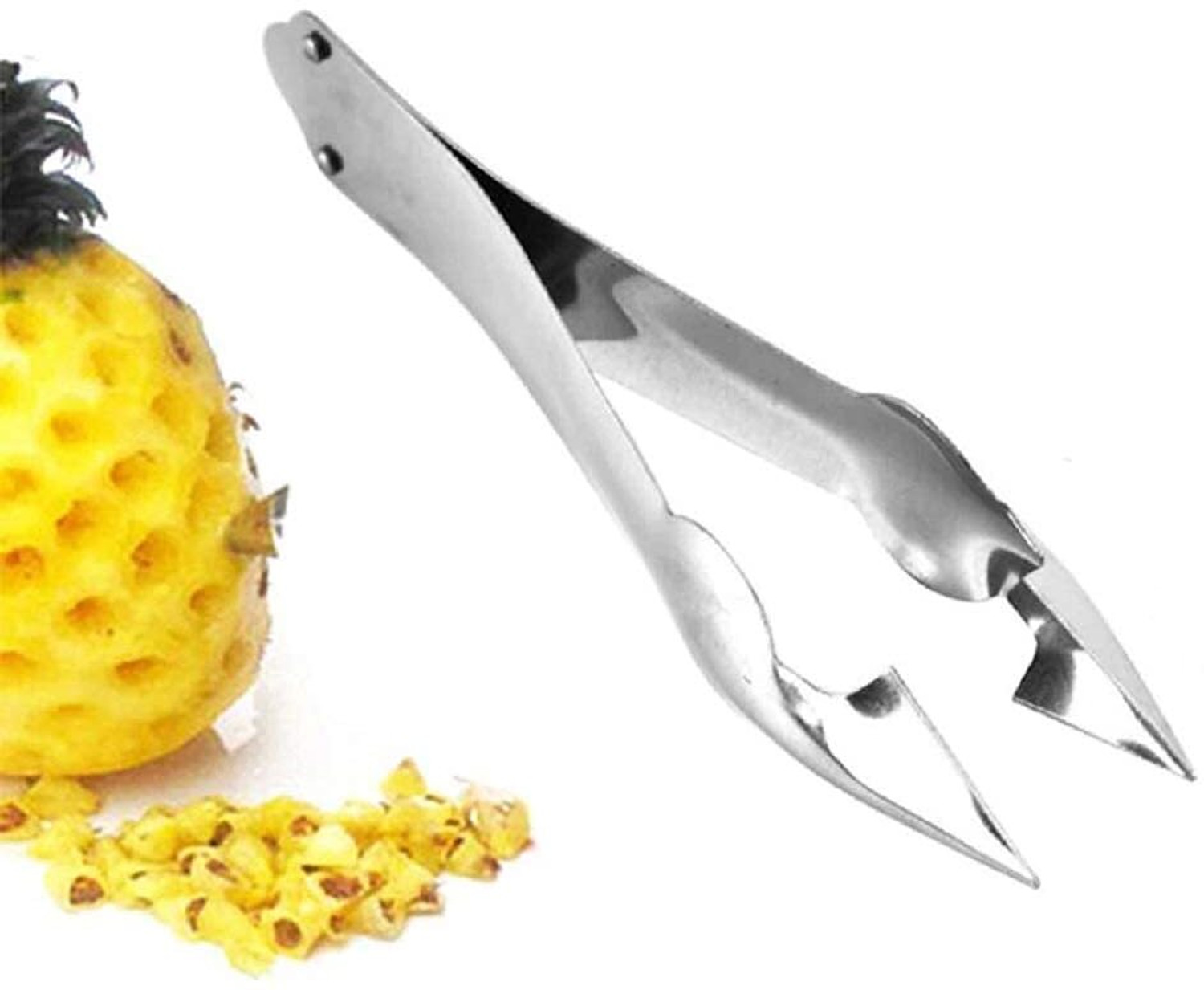 Image of Arto SS Steel Pineapple Eye Remover Peeler Clip Fruit & Vegetable Tool for Kitchen Kitchen Tool Set