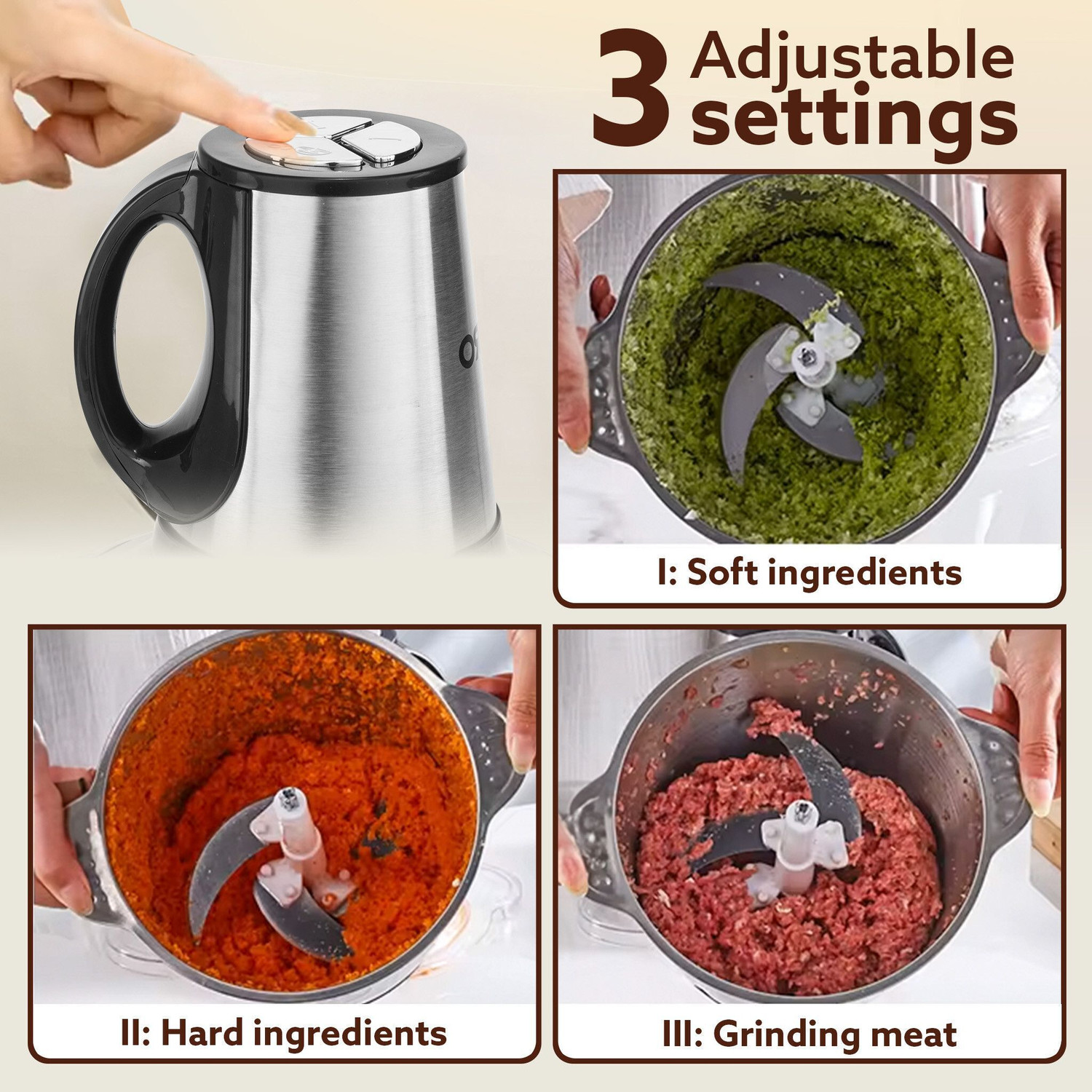 Image of AGARO Electric Vegetable Chopper