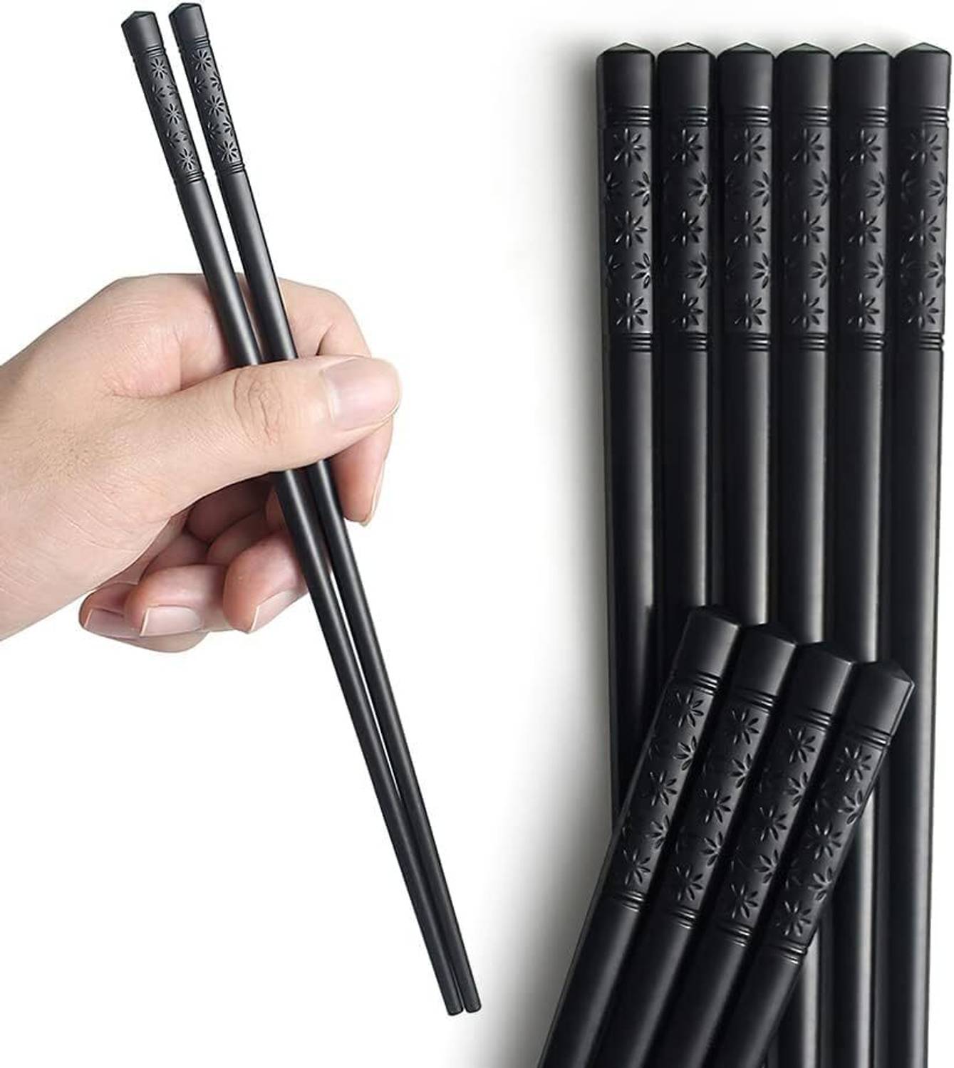 ANSHAURA Chewing, Cooking, Decorative, Eating, Training Wooden Korean, Chinese, Japanese, Vietnamese Chopstick