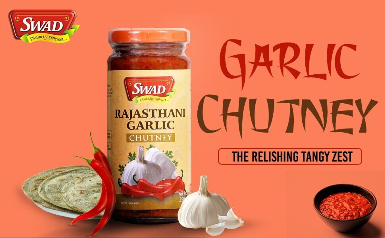 Image of SWAD Rajasthani Garlic Chutney Chutney Paste