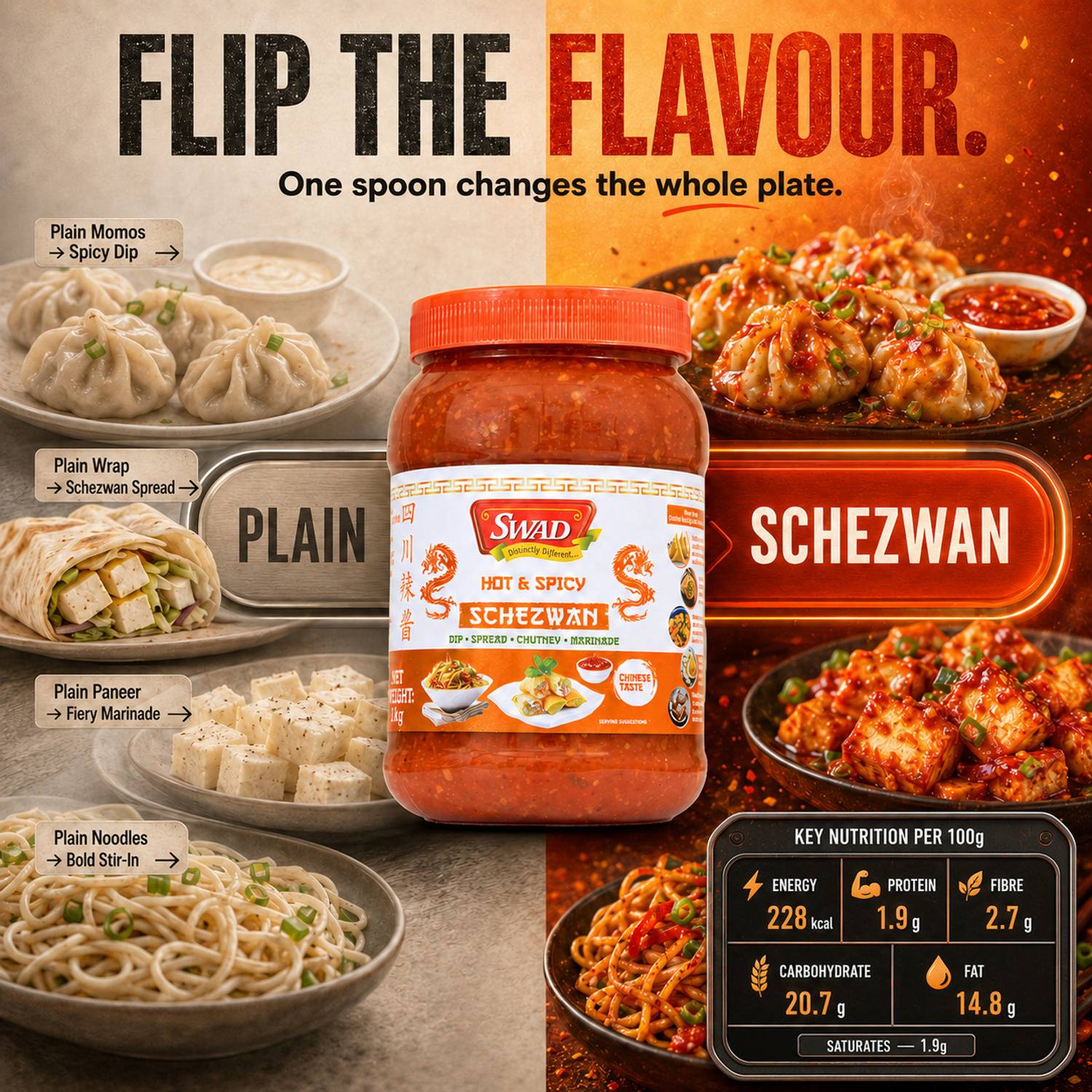 SWAD Hot & Spicy Schezwan Dip - Image 2
