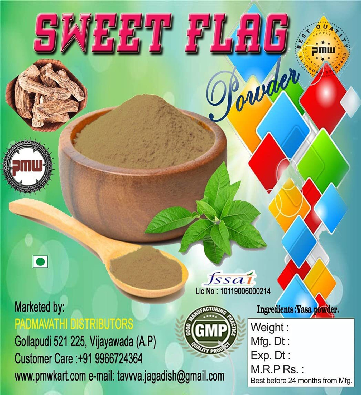 Image of PMW SWEET FLAG POWDER - 100G