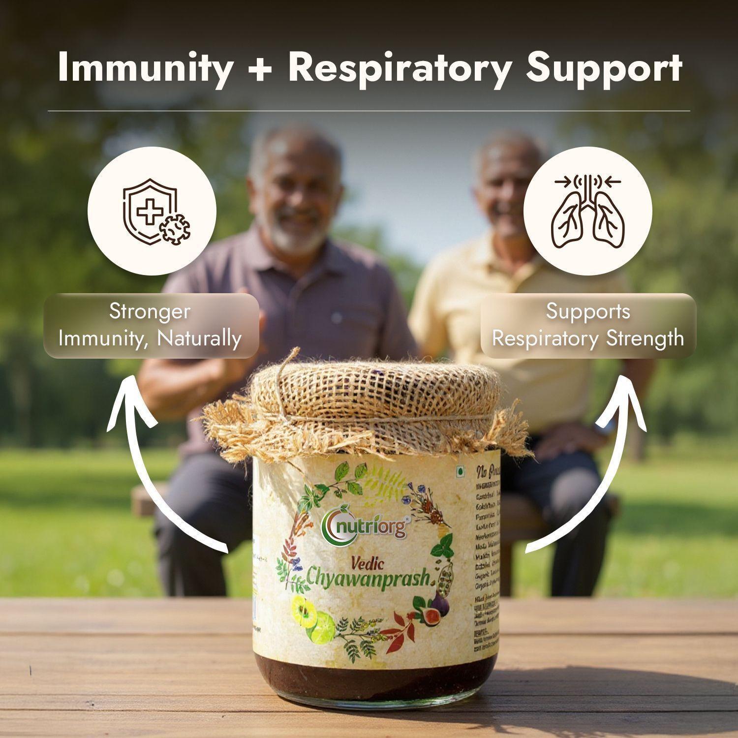 Image of Nutriorg Chyawanprash|Sugar-Free|48 Herbs|Made with Honey