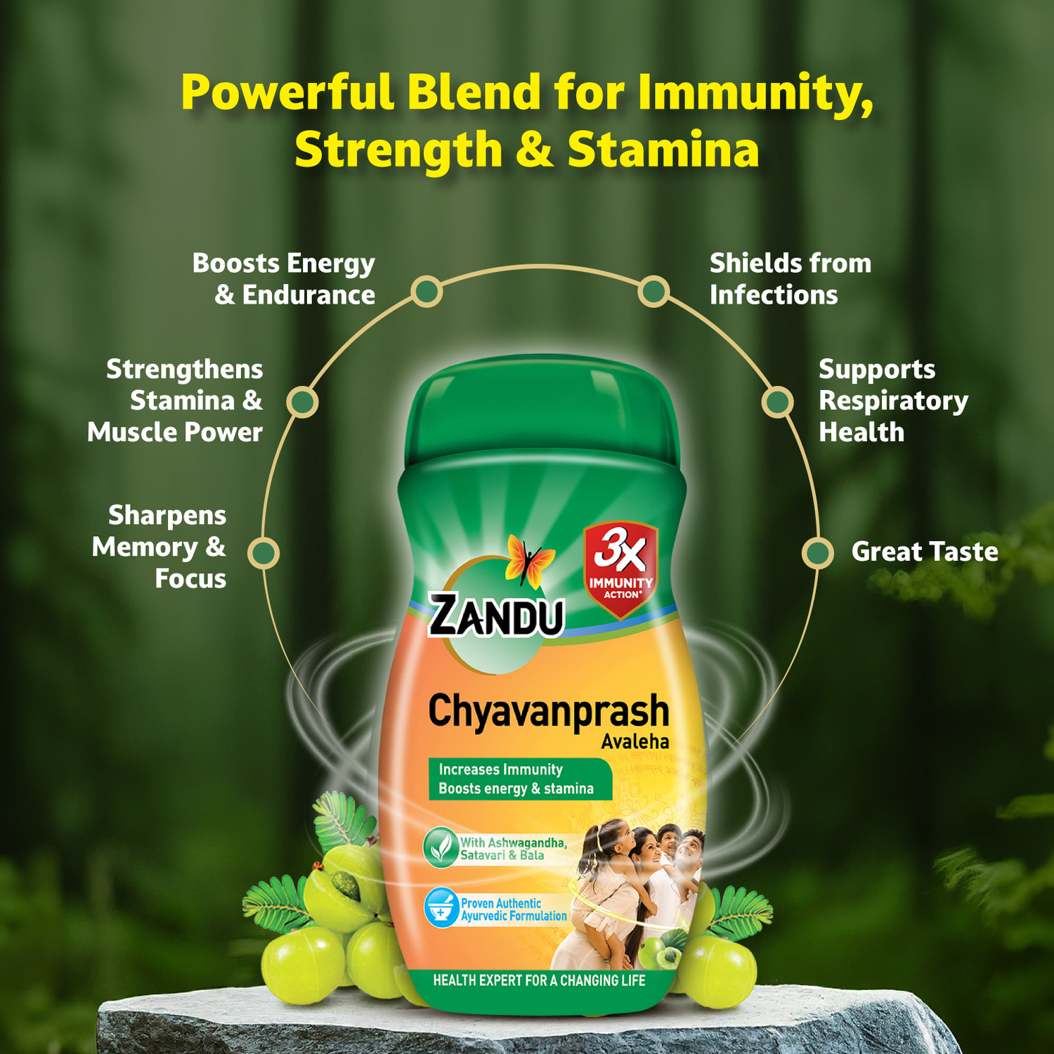 Image of ZANDU Chyawanprash Avaleha | Scientifically proven immunity booster