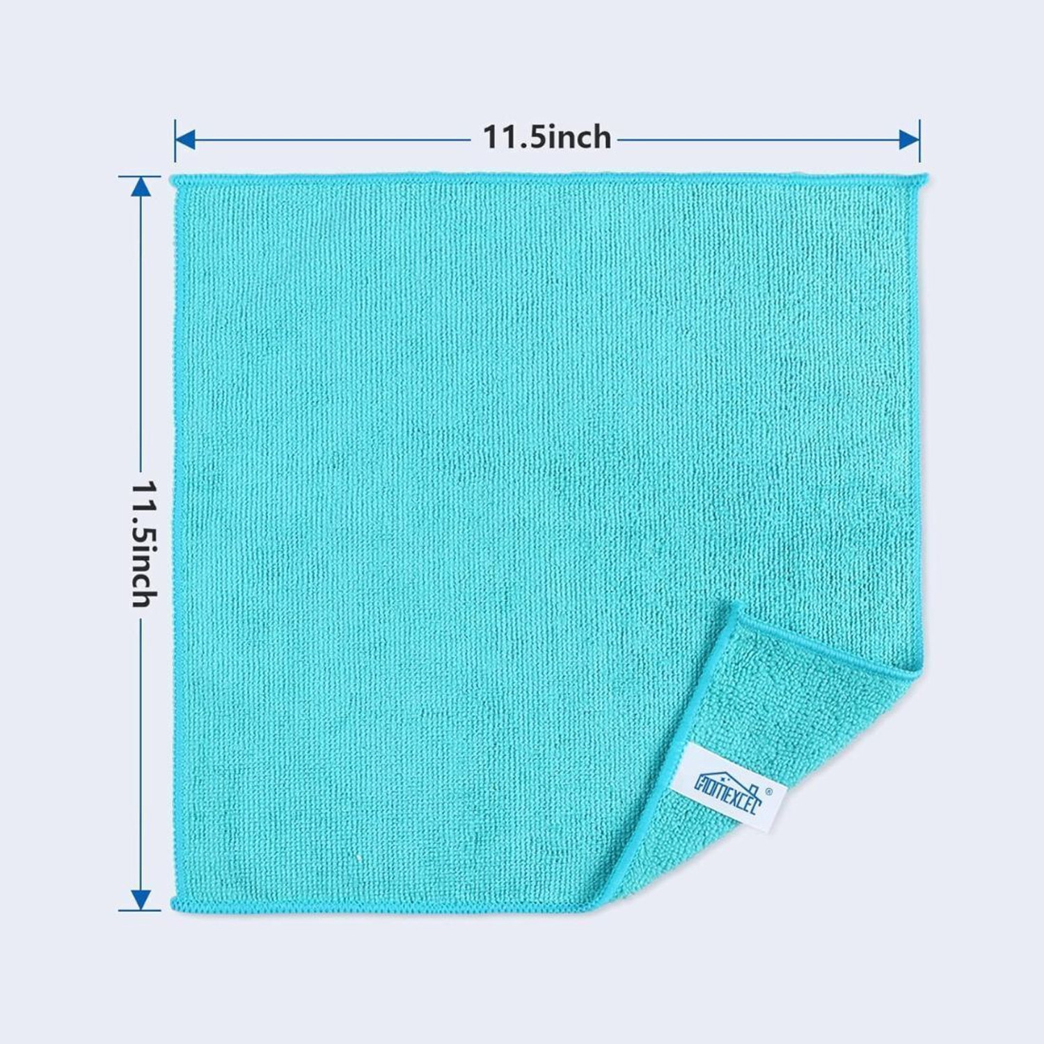 Image of HOMEXCEL Cleaning Cloth 4 Color 30x30cm pack of 12 Wet and Dry Microfiber Cleaning Cloth