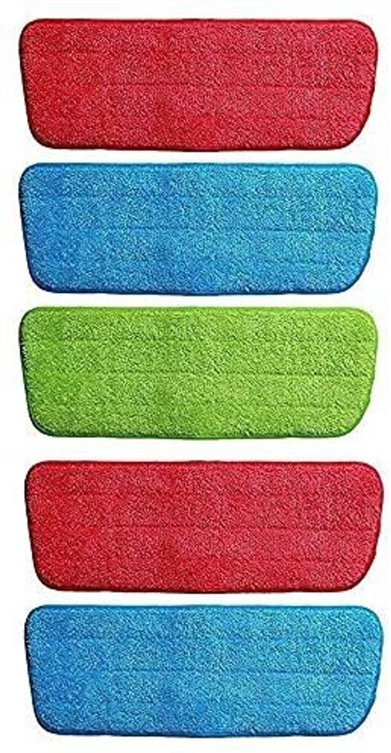 AASTIK SALES 5 Pcs Mop Pad Microfiber Flat Pros Reusable Spray Mop Wet and Dry Microfiber Cleaning Cloth
