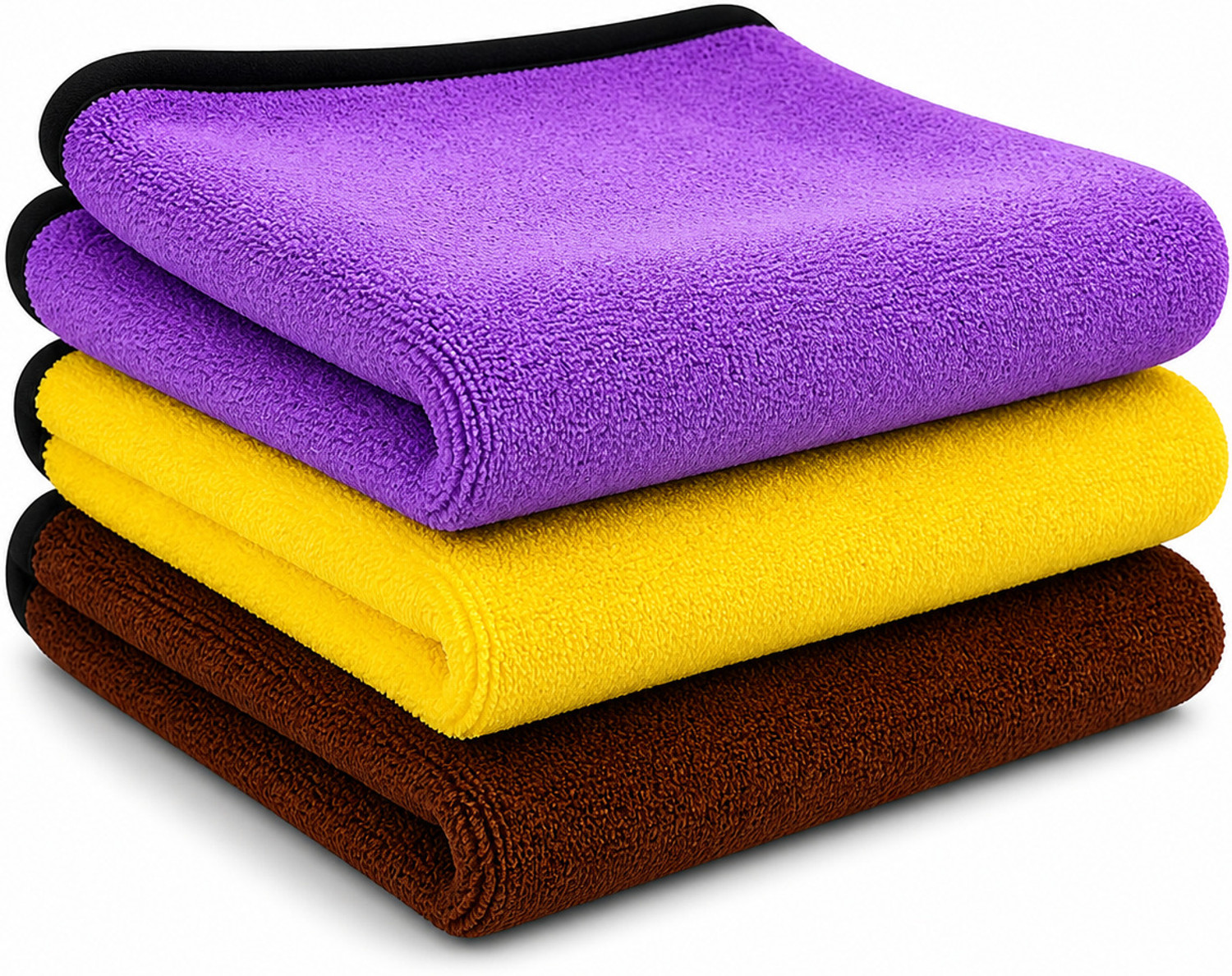 Image of Greensify multipurpose microfiber cloth pack of 3 400 GSM Dry Microfiber Cleaning Cloth