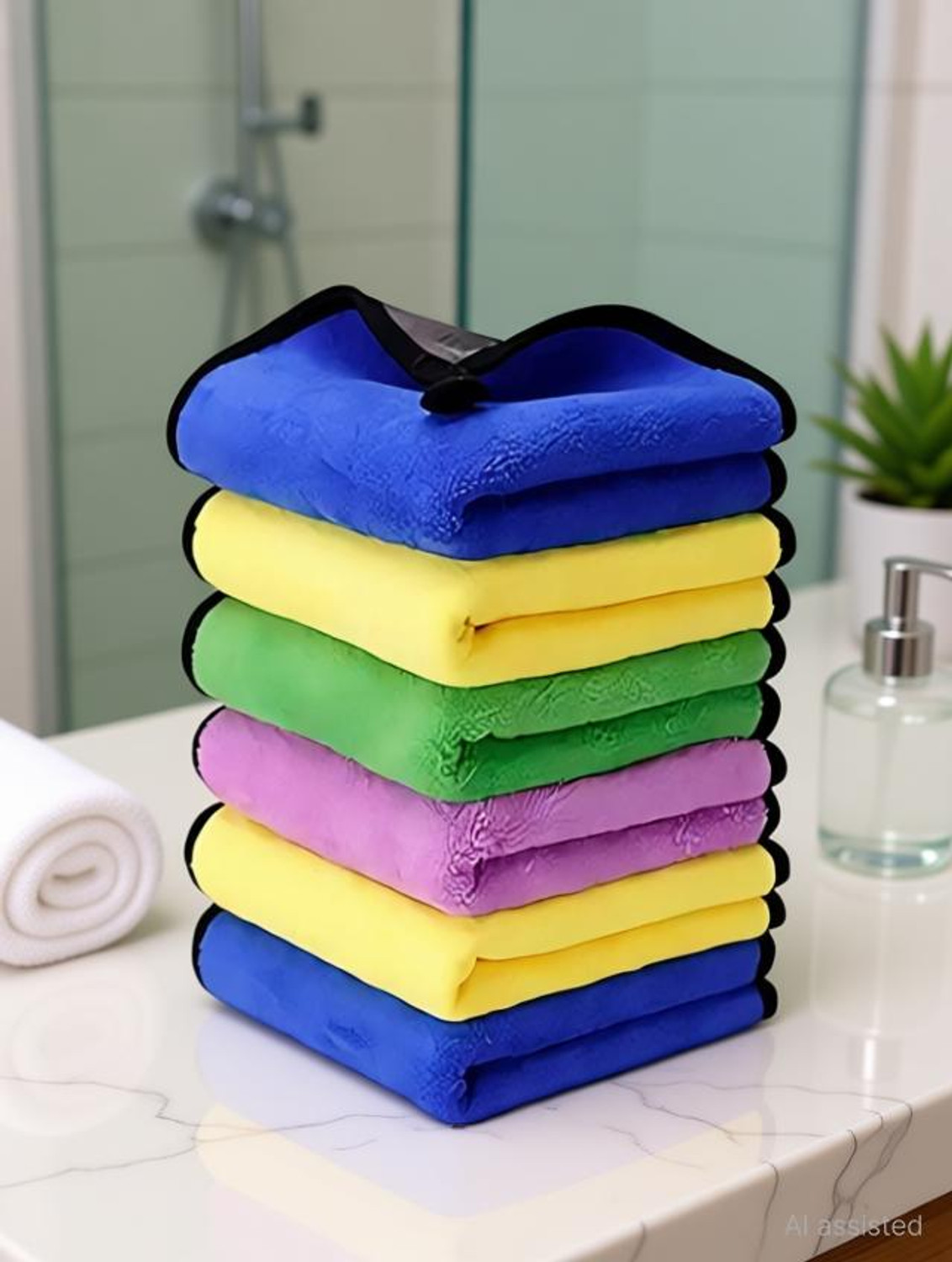 Image of Greensify microfibre pack of 6 Dry Microfiber Cleaning Cloth