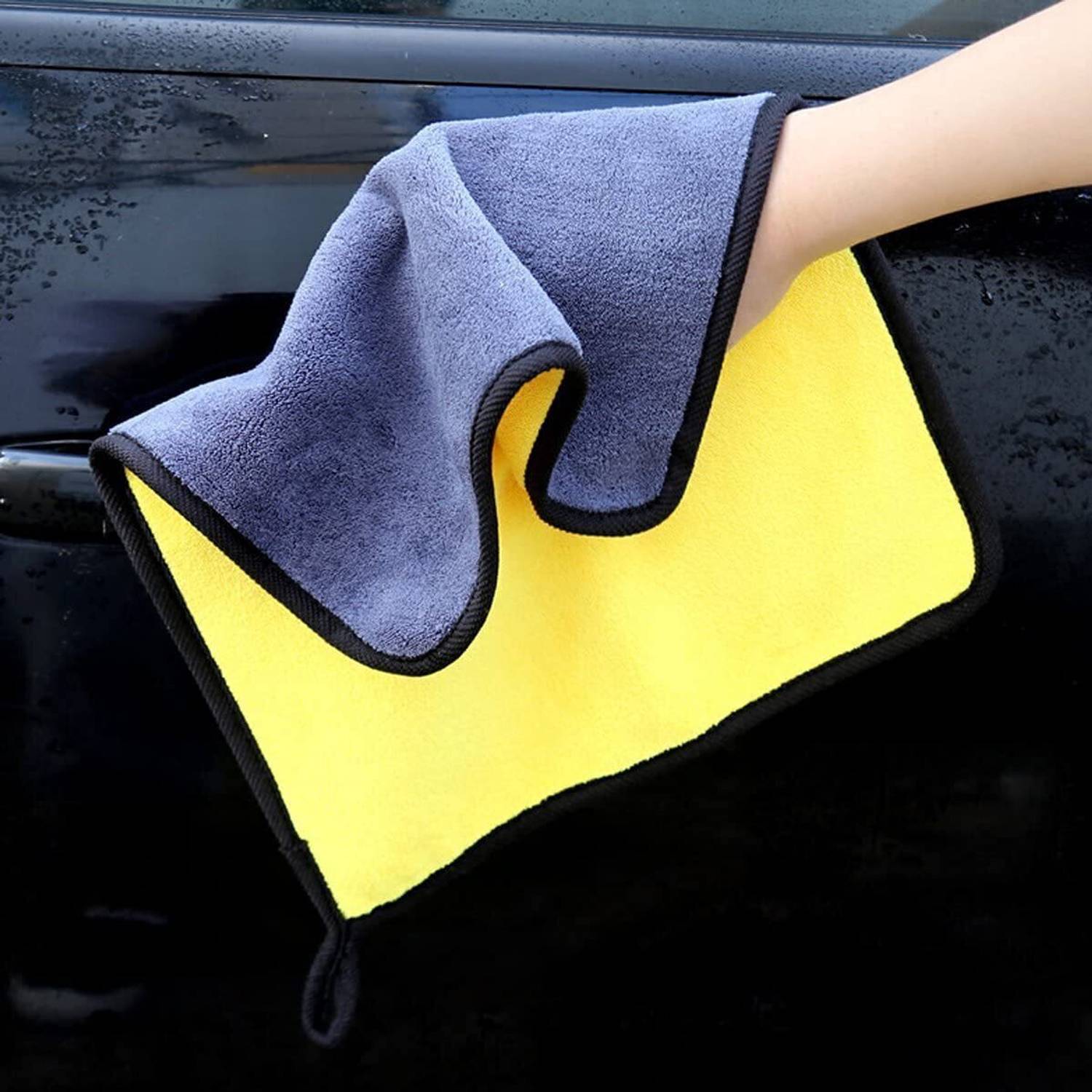 Armaan Pack of 5 Lint Free Dual Sided Vehicle, Glass & floor Cleaning Cloth NCC2.1012 Wet and Dry Microfiber Cleaning Cloth