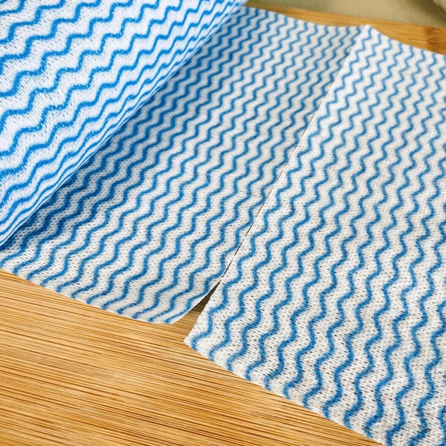 Image of KITCHENBIZ Non Woven Reusable Kitchen Towel Roll Pack of 2 Multipurpose Washable Tissue Wet and Dry Non-woven Cleaning Cloth