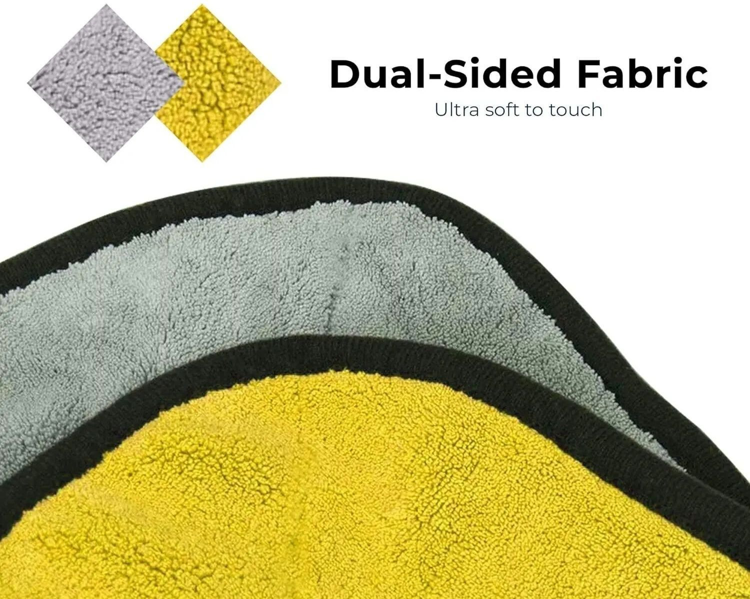 Image of Mithan Microfiber Cloth 800 Gsm - Pack of 5(30X40 cm)-Comes in Random Colours Wet and Dry Microfiber Cleaning Cloth