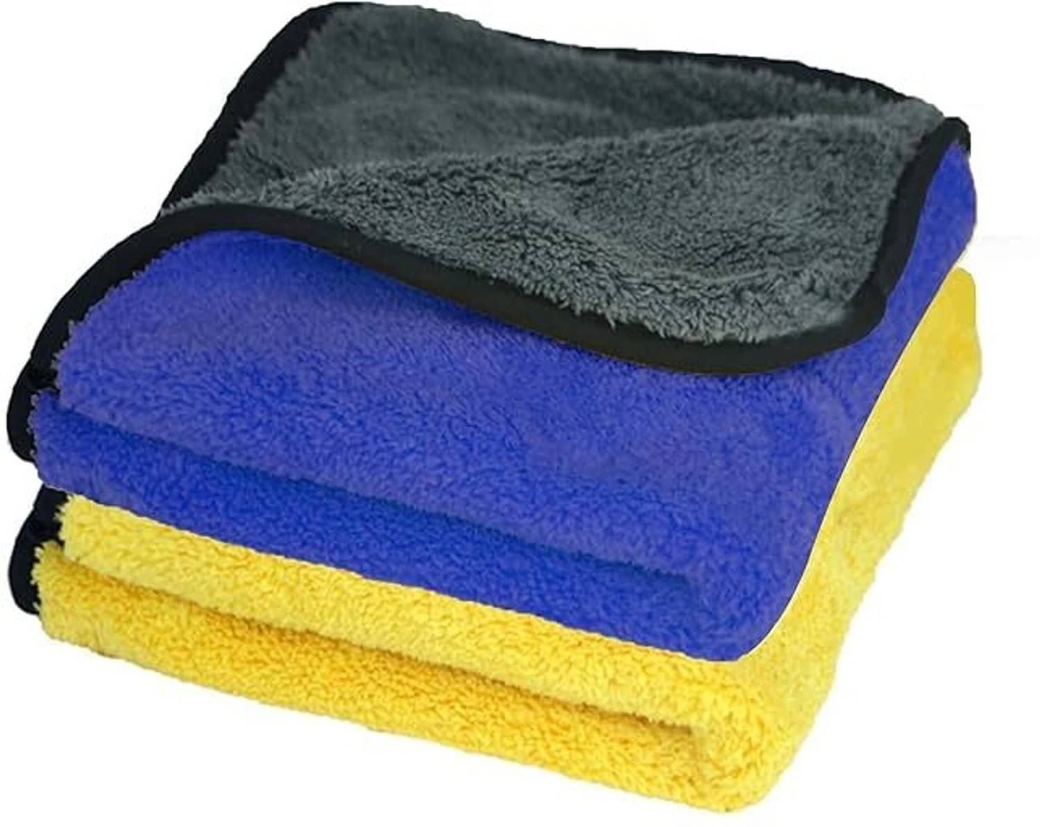 AJDK MART Ultra Soft Microfiber Cleaning Cloth for Car Bike Kitchen Glass 40x40 cm Wet and Dry Microfiber Cleaning Cloth