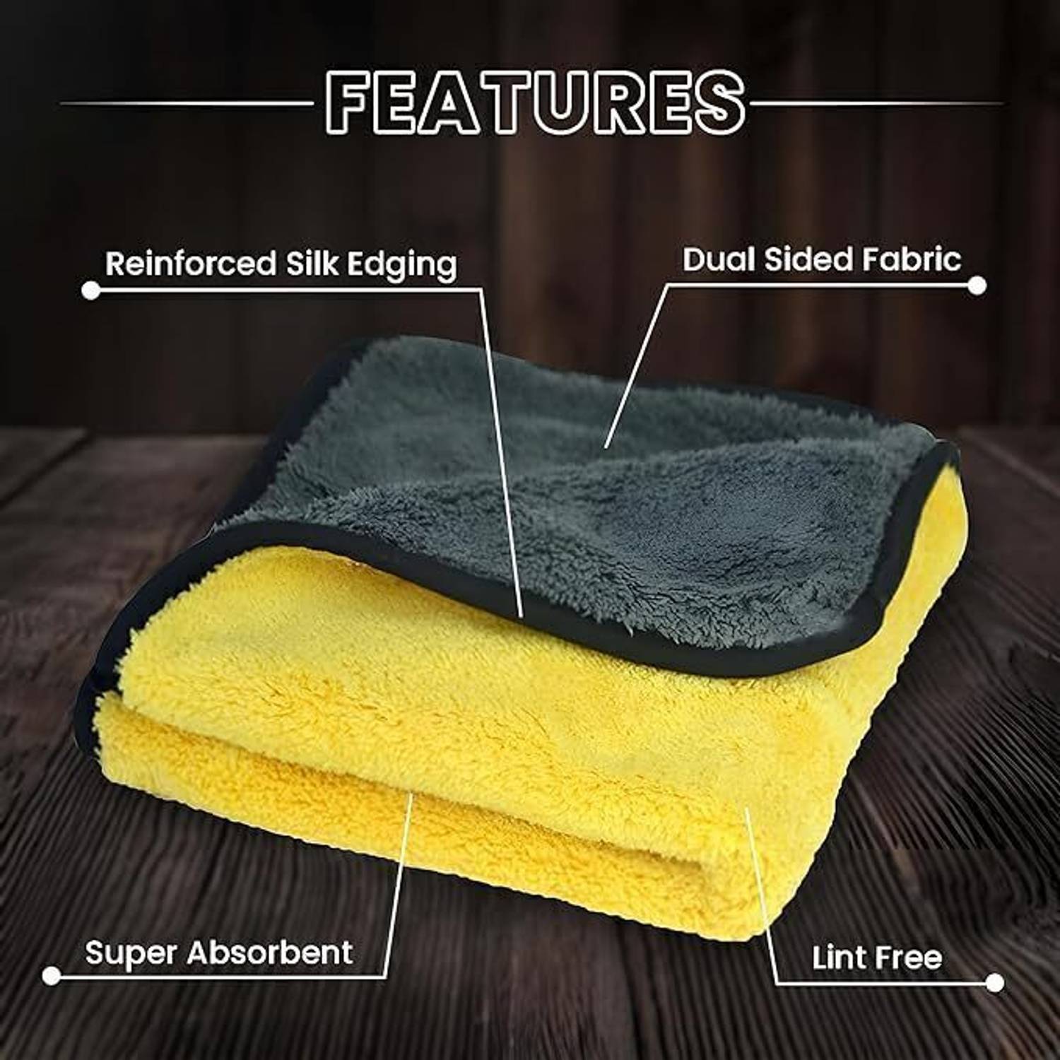 ANANTAYA INTERNATIONAL Wet and Dry Microfiber Cleaning Cloth